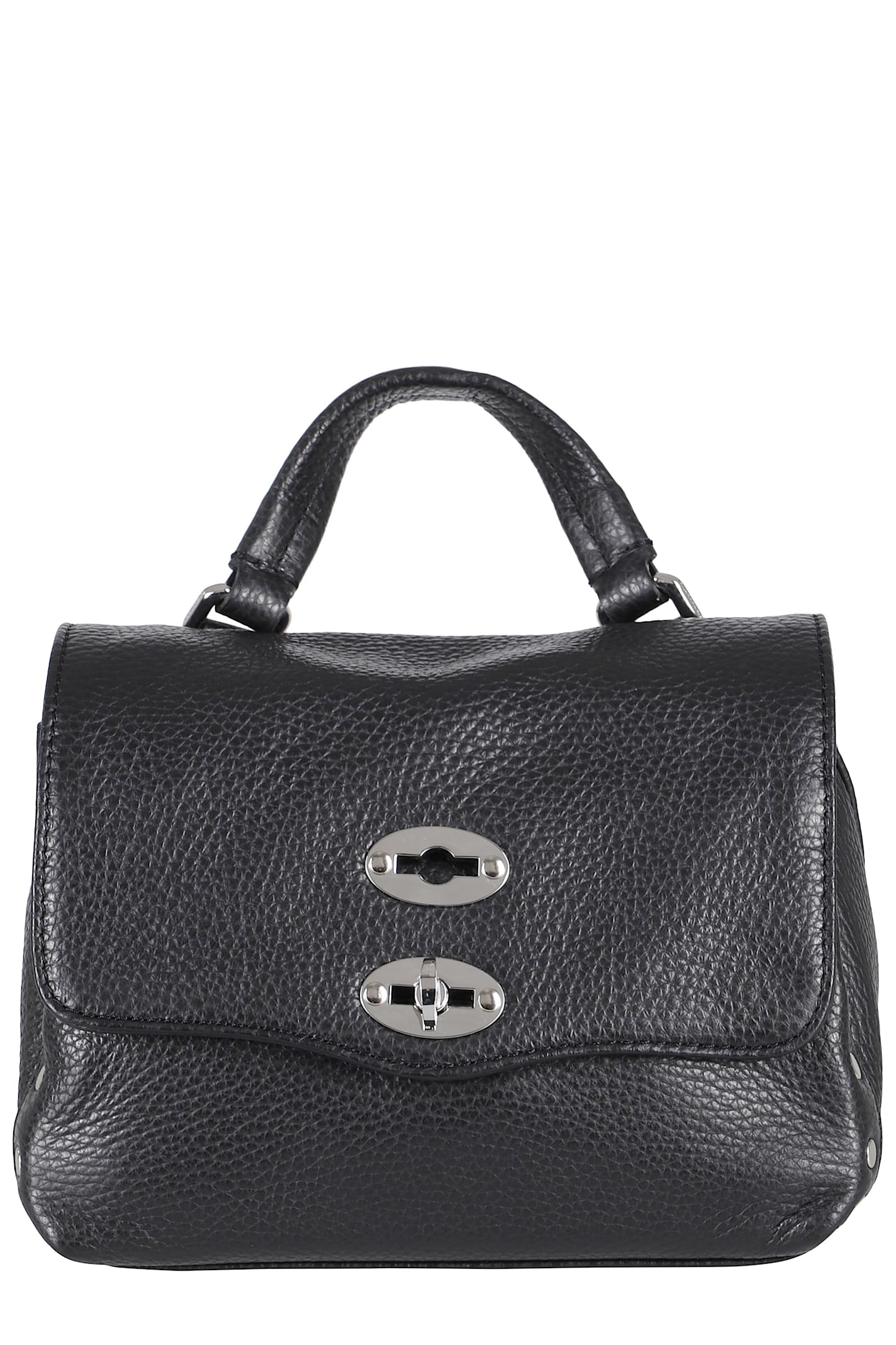 Zanellato Small Leather Handbag With Adjustable Shoulder Strap