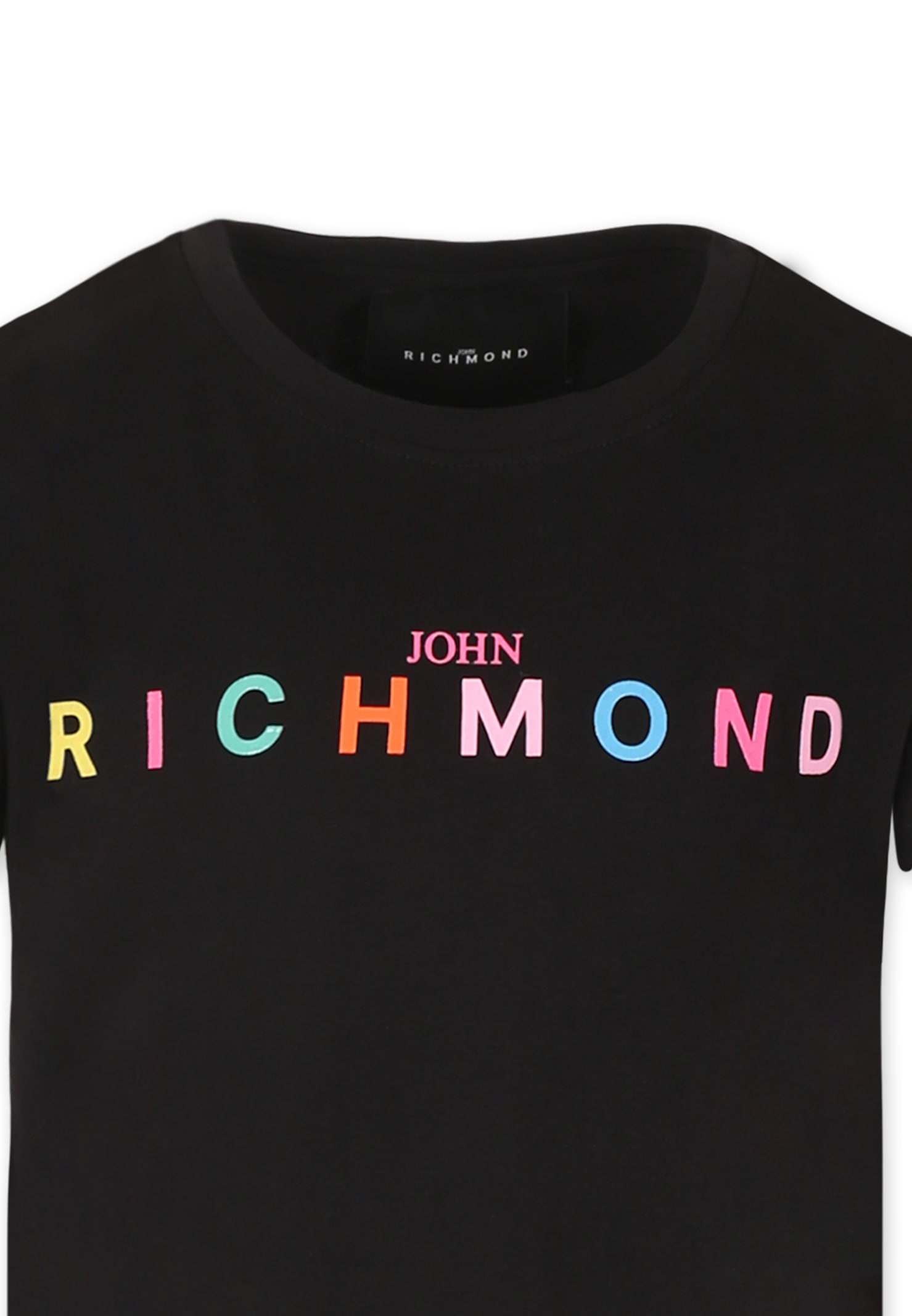 RICHMOND BLACK DRESS FOR GIRL WITH LOGO