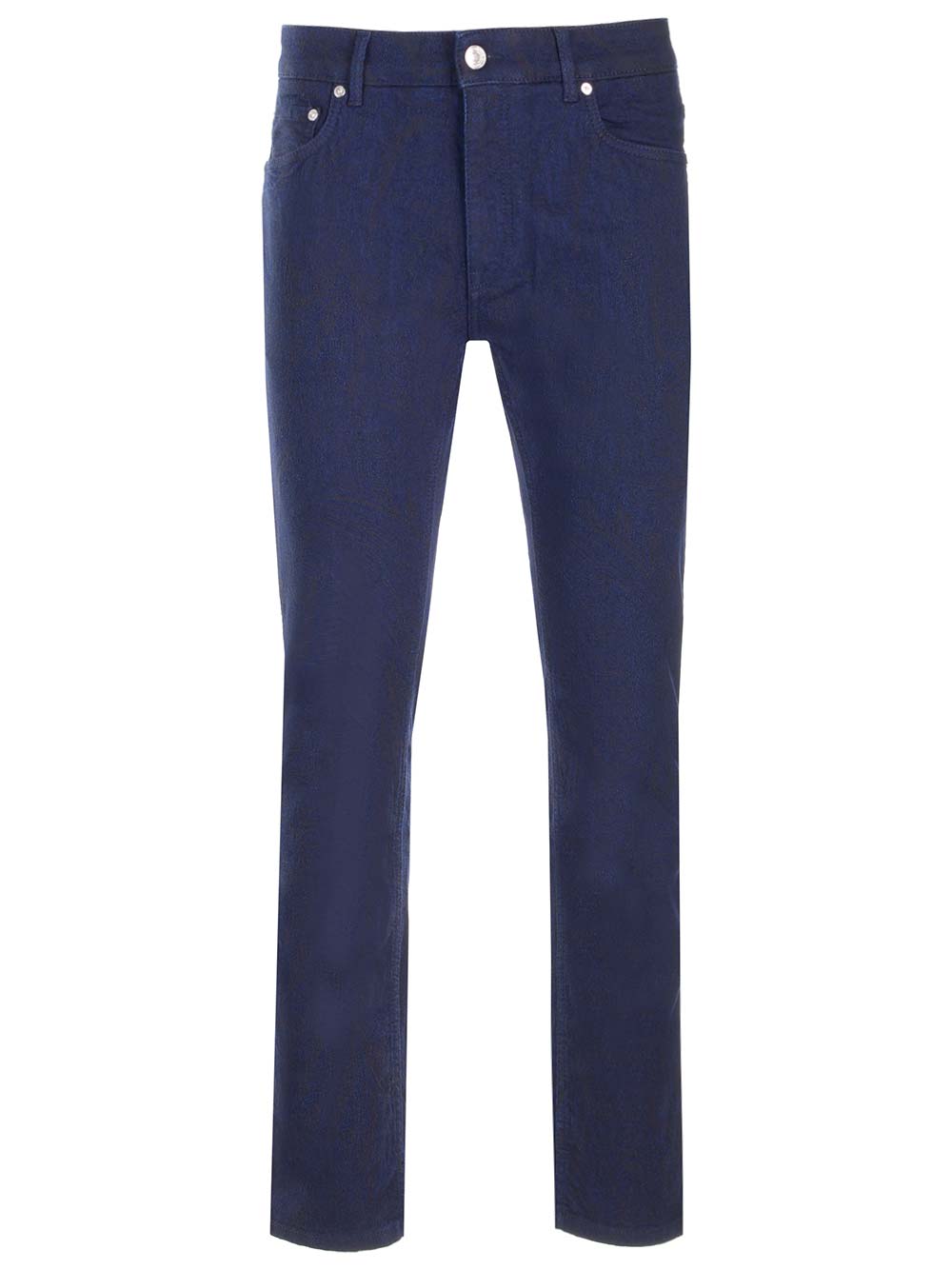 Etro Blue Jacquard Jeans