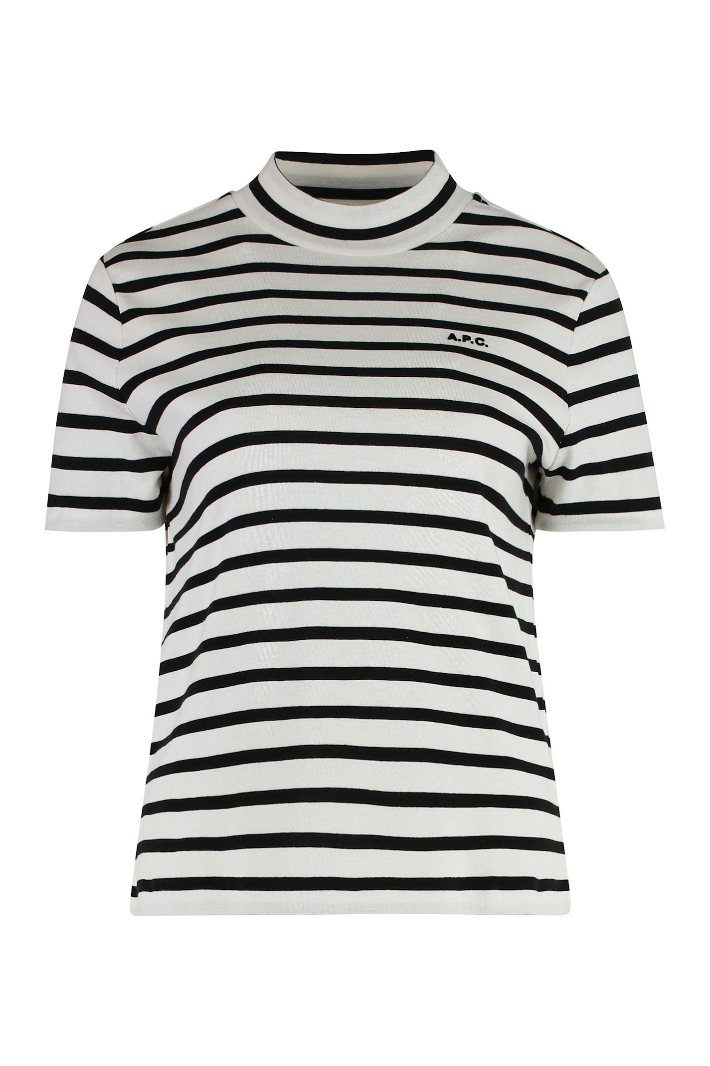 Apc A.p.c. Caroll Cotton Crew-neck T-shirt In Ecru
