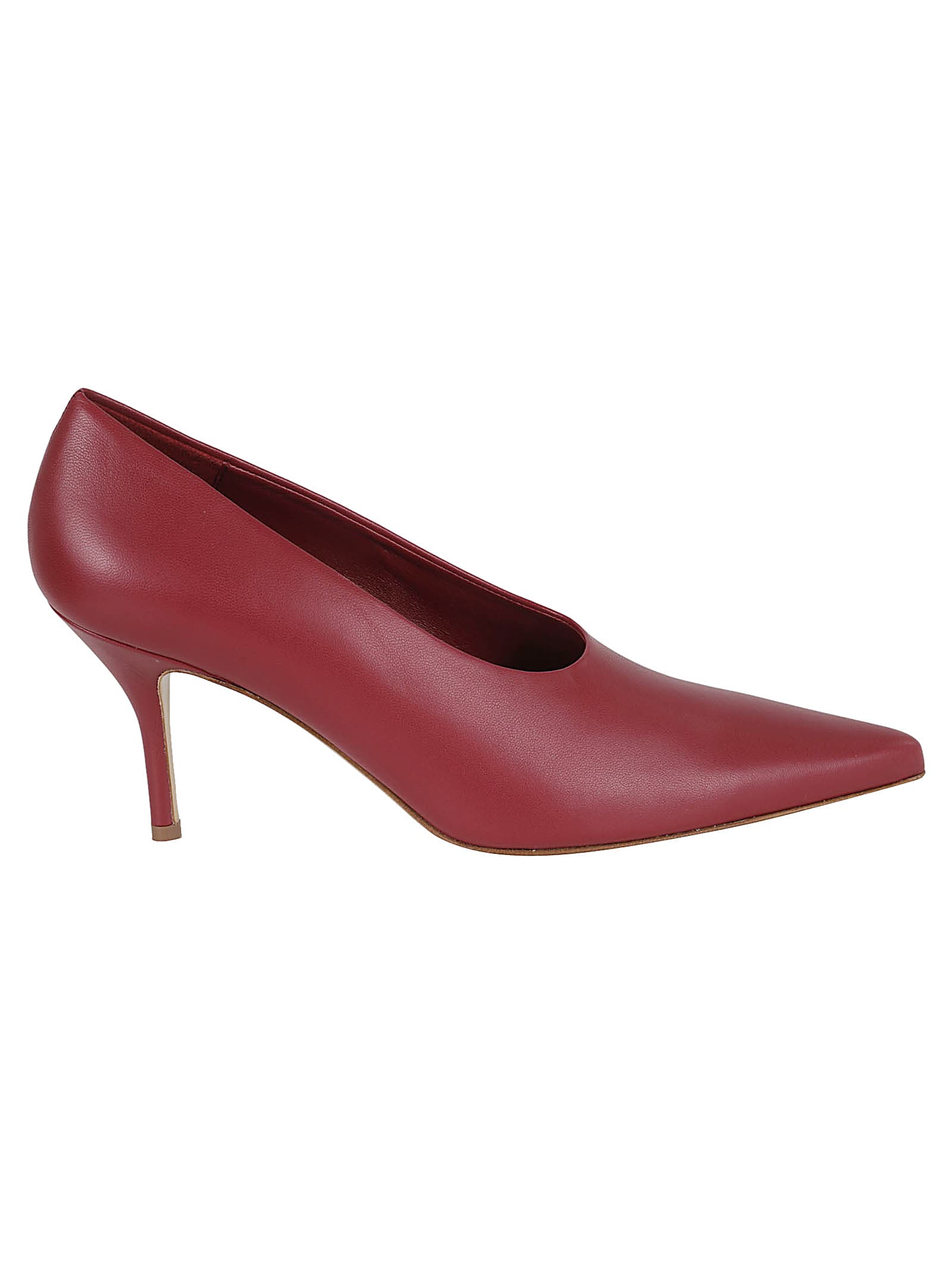 Shop Gia Borghini Harmonia Pumps In Bordeaux