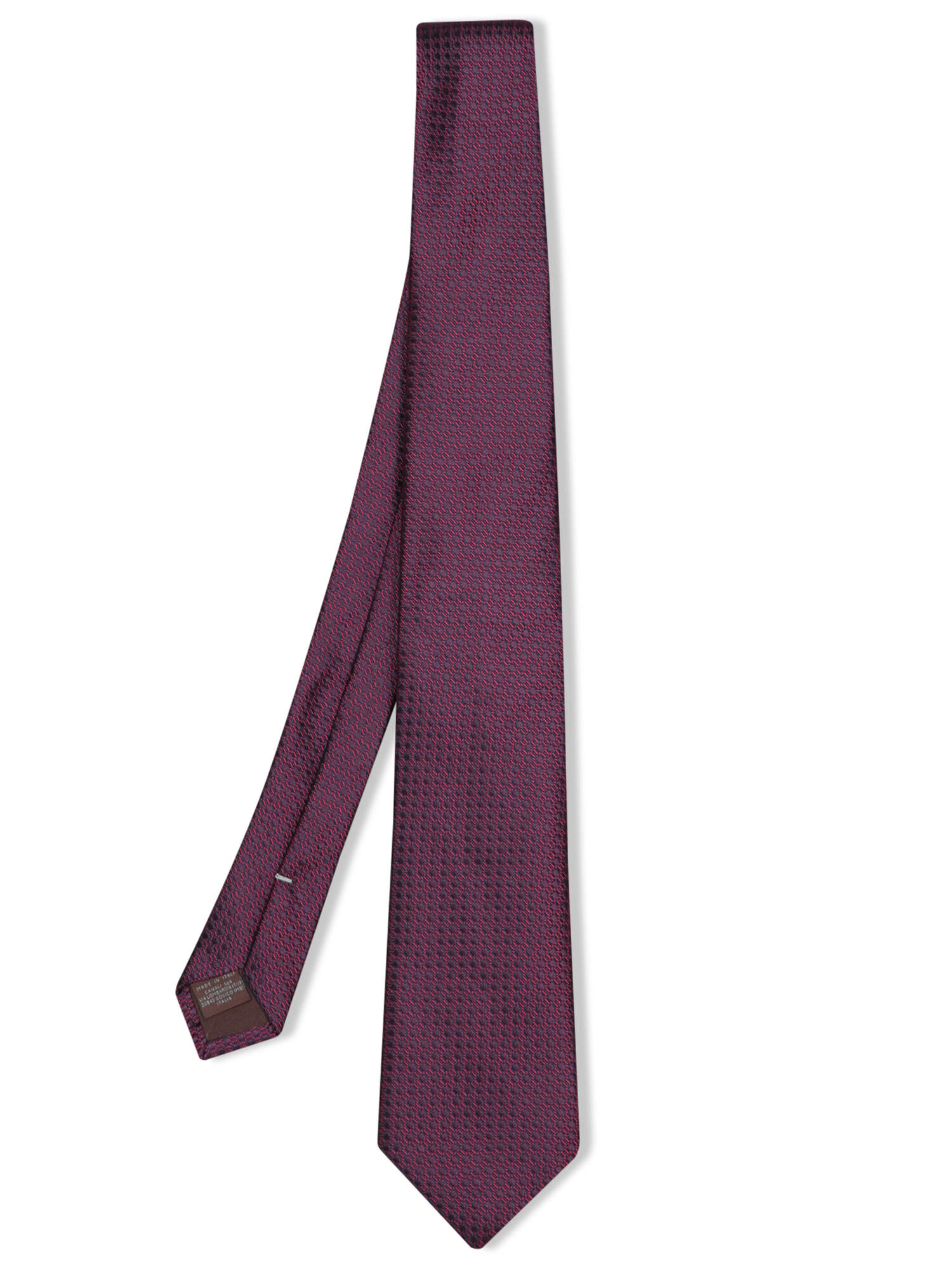 Geometric Purple Tie 8cm