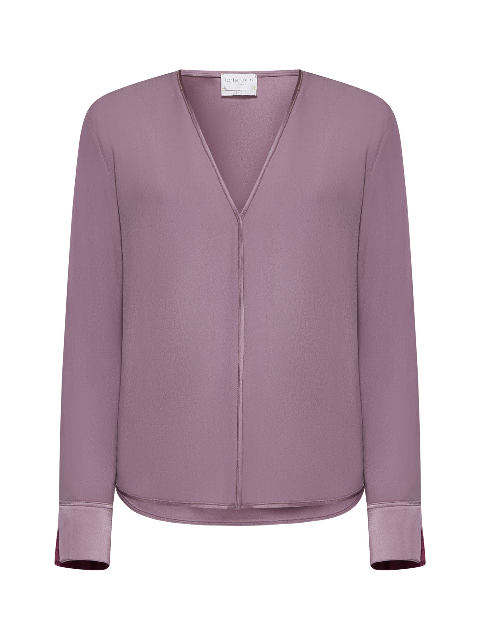 Shop Forte Forte Shirt In Mauve