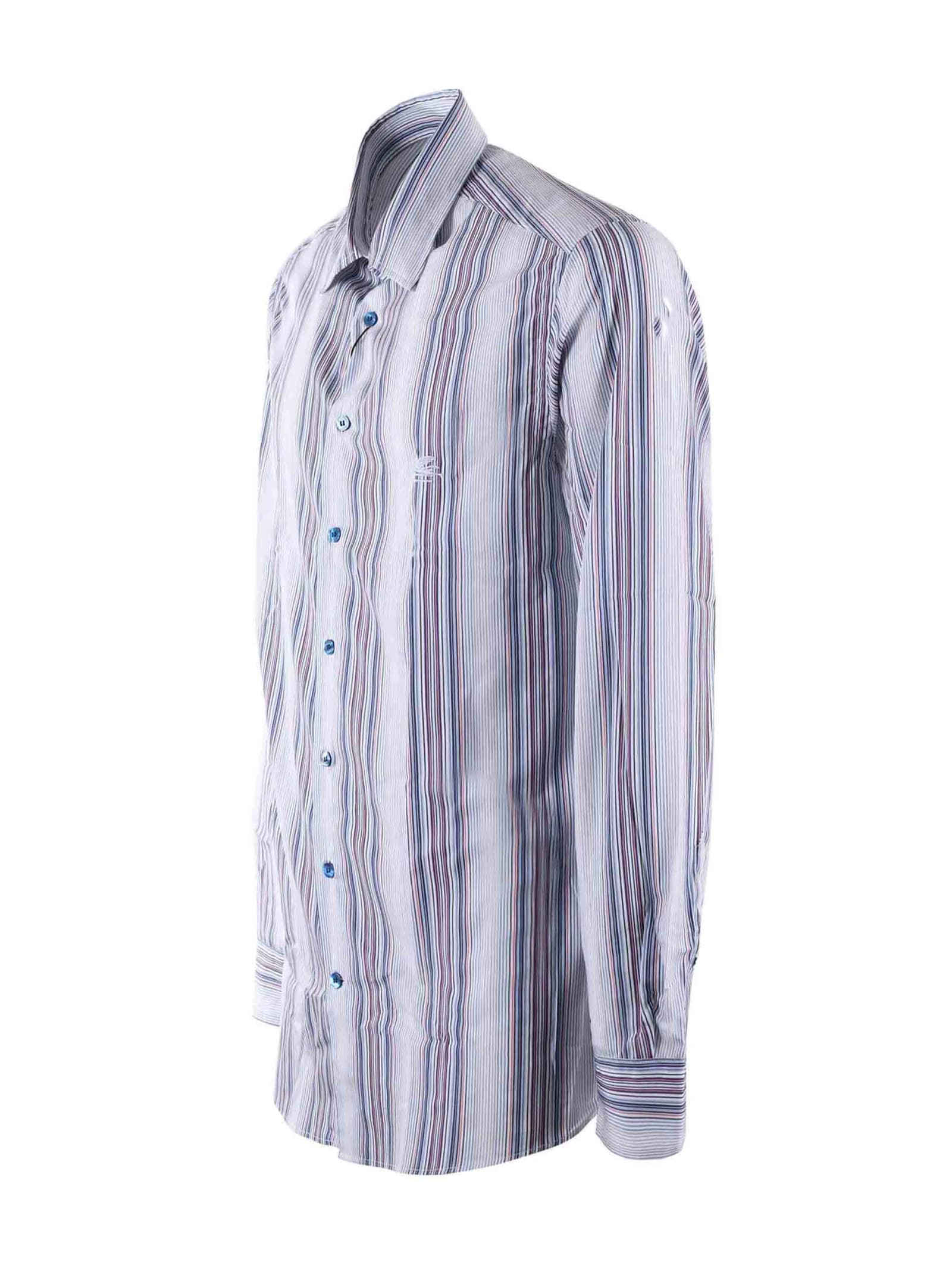 Shop Etro Shirt In Multicolour