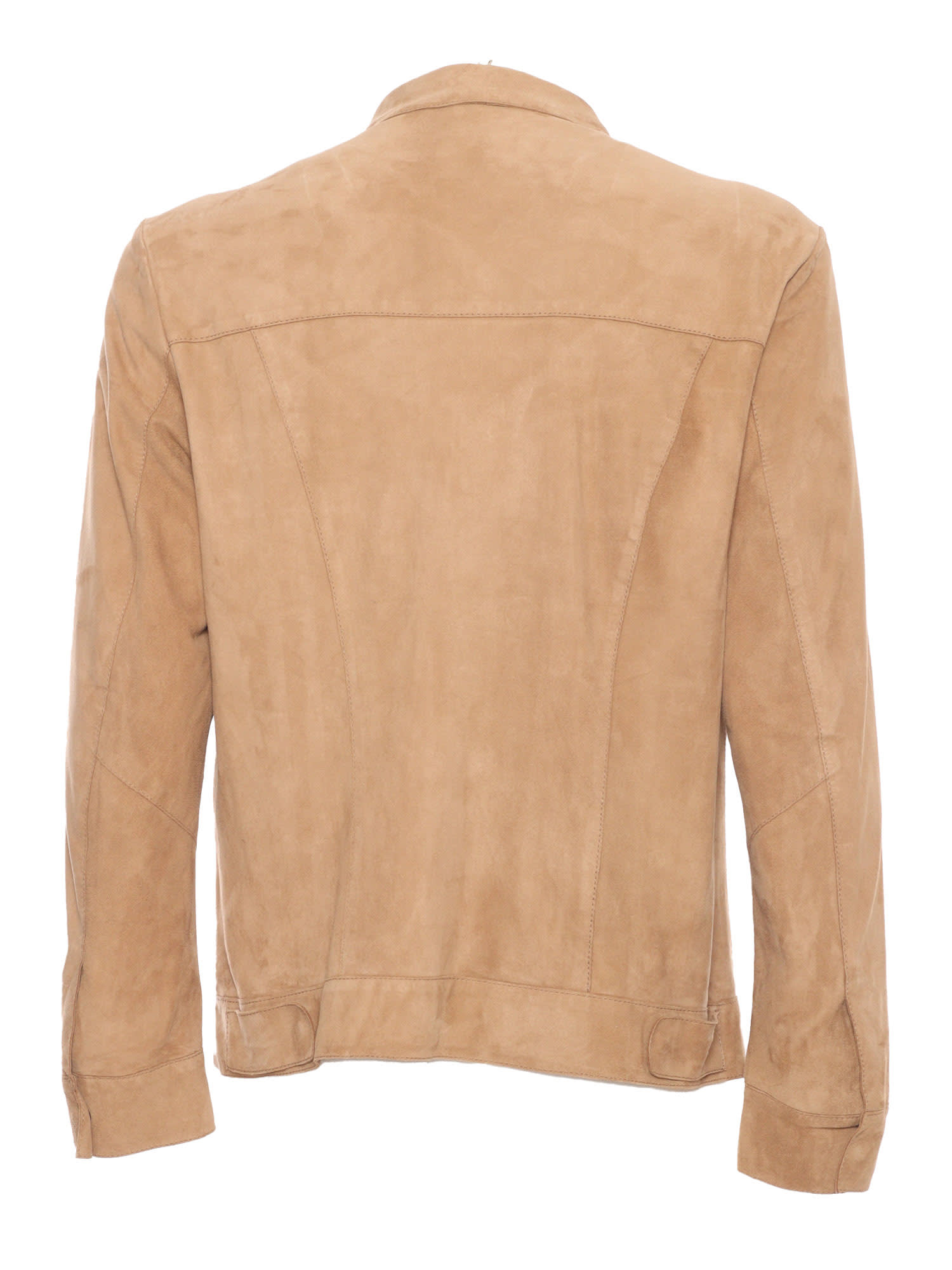 Sword 6.6.44 S.w.o.r.d 6.6.44 Leather Jacket In Beige