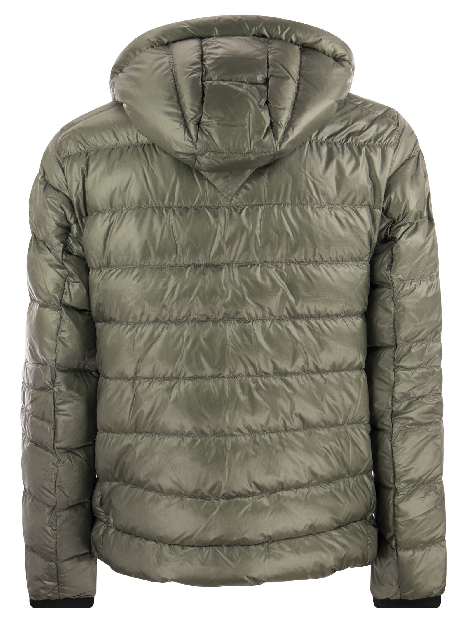 Shop Canada Goose Crofton - Hooded Down Jacket In Sage