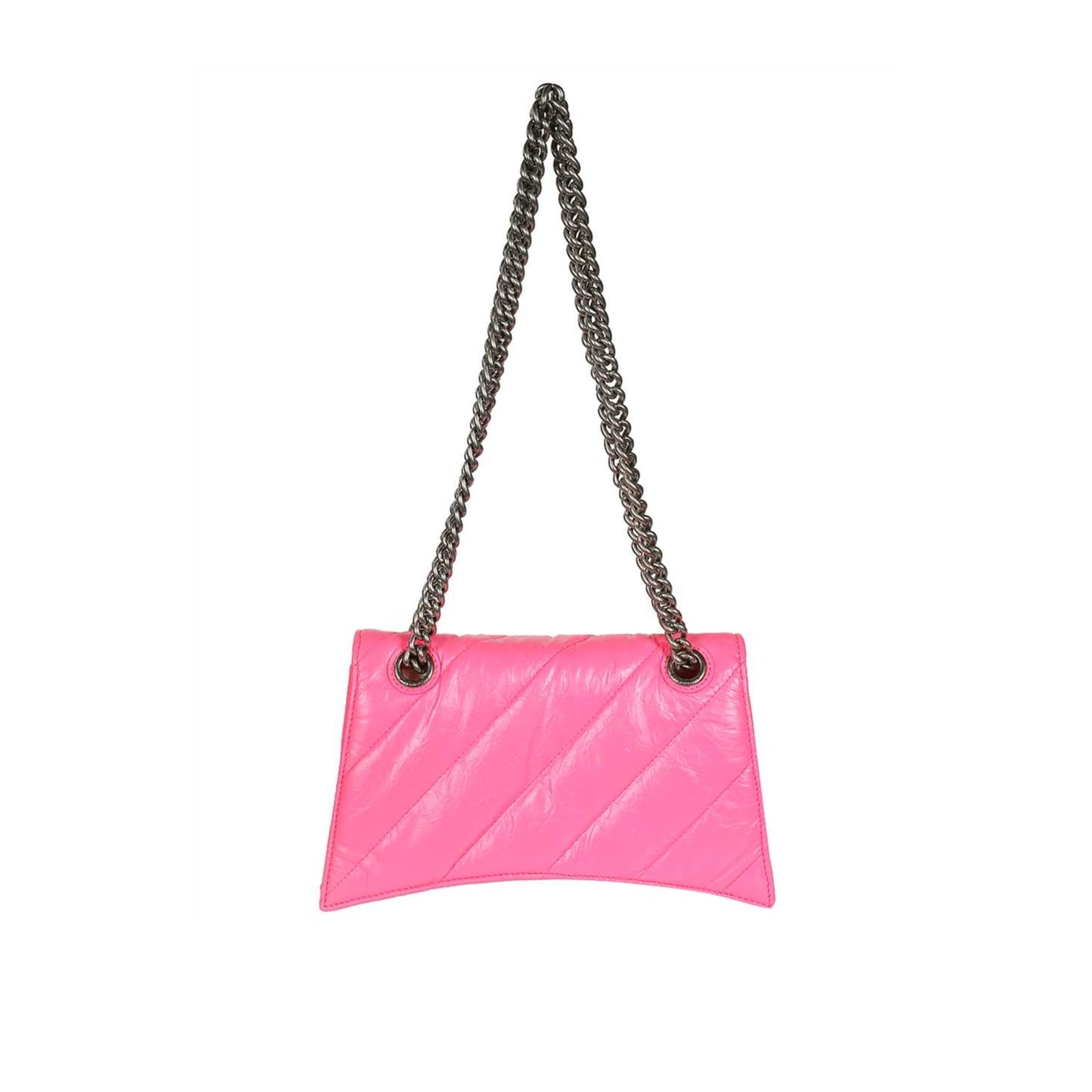 Shop Balenciaga Crush Small Chain Bag In Pink