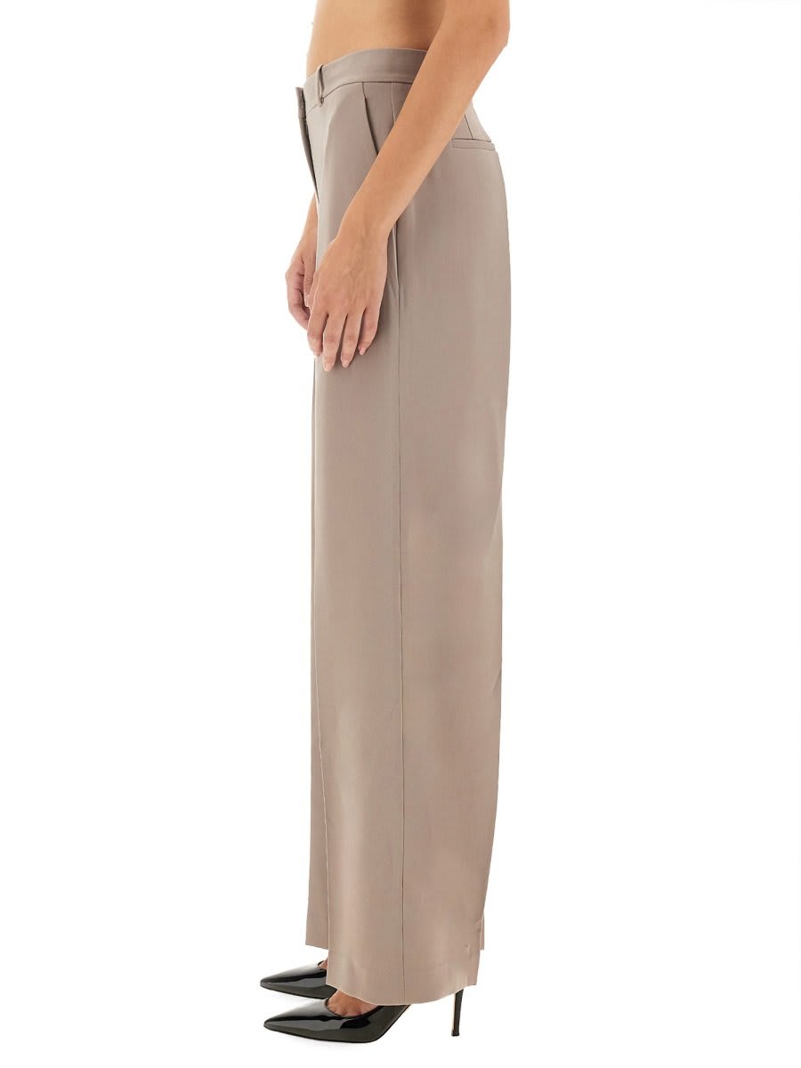 Shop Theory Admiral Crepe Relaxed Straight Pants In Grey