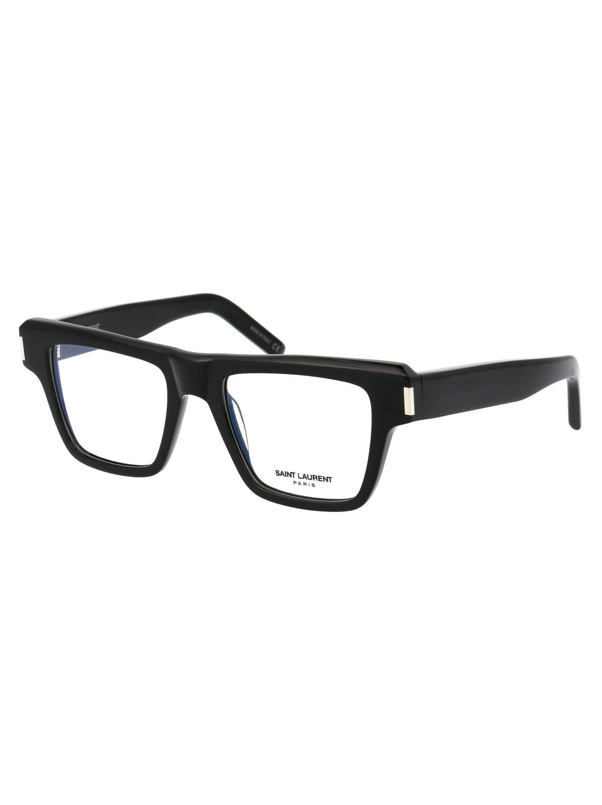 SAINT LAURENT SQUARE FRAME GLASSES 