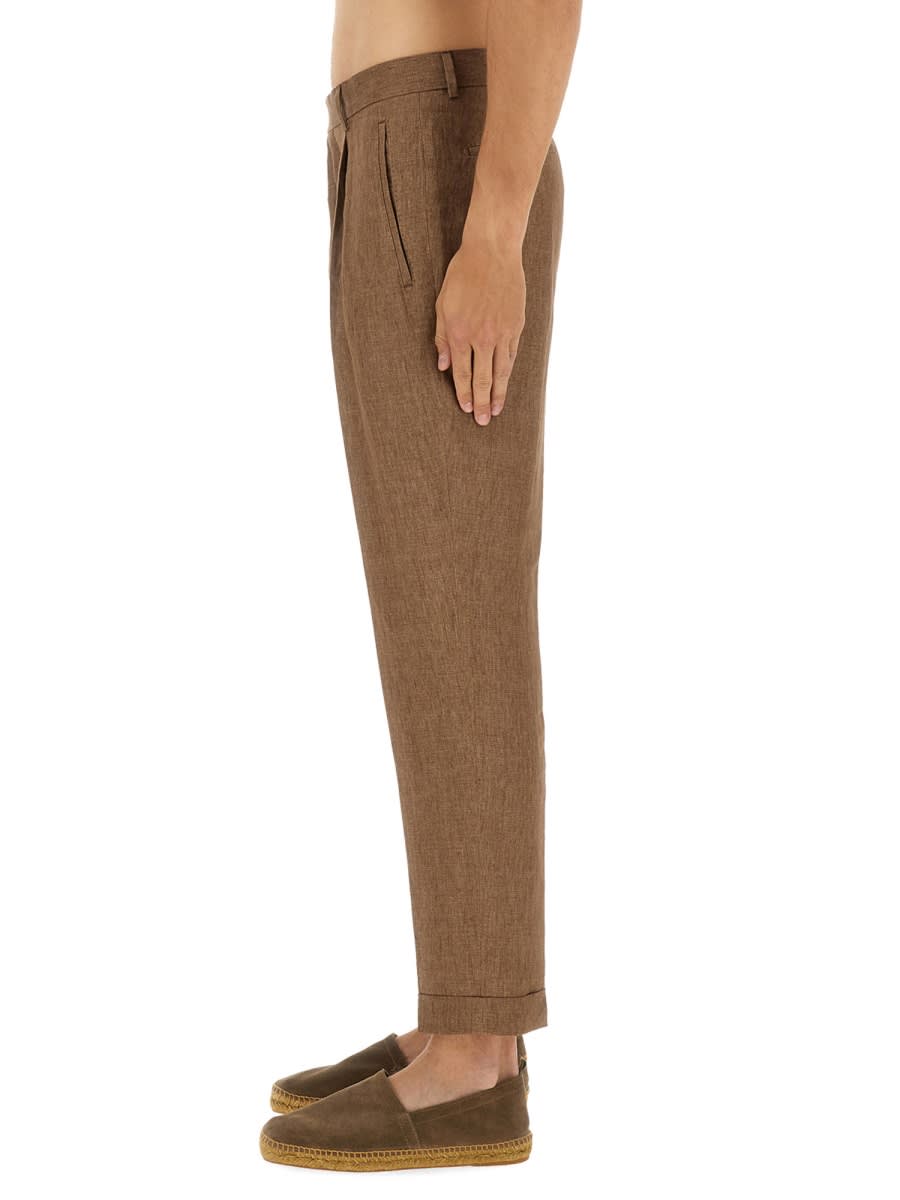 Hugo Boss Boss Trousers In Brown