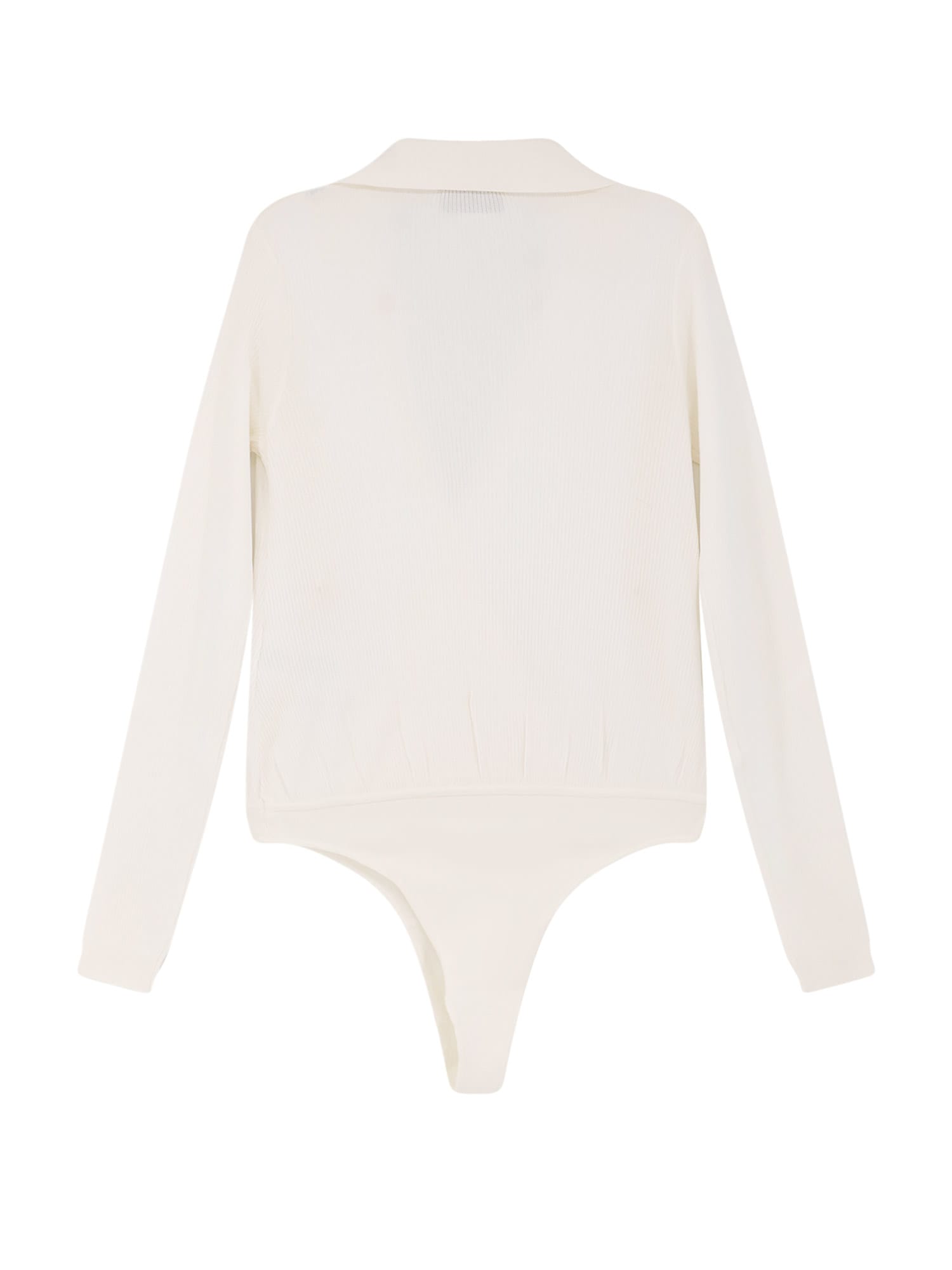 Elisabetta Franchi Chain-embellished Bodysuit In Neutral
