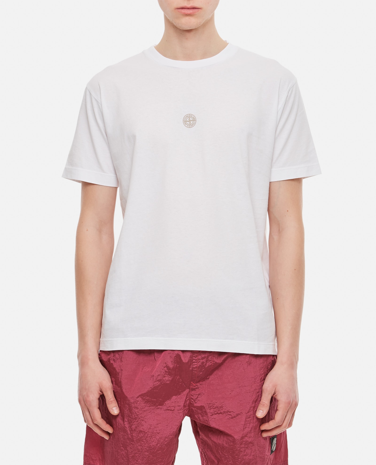 Magda Butrym Stone Island Polo Shirt With Logo In White