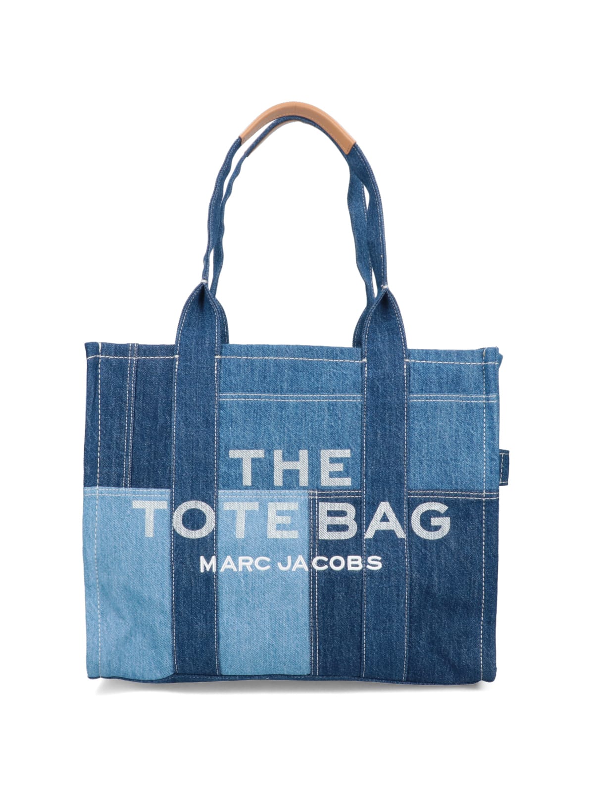 Marc Jacobs The Denim Large Bag In Blue