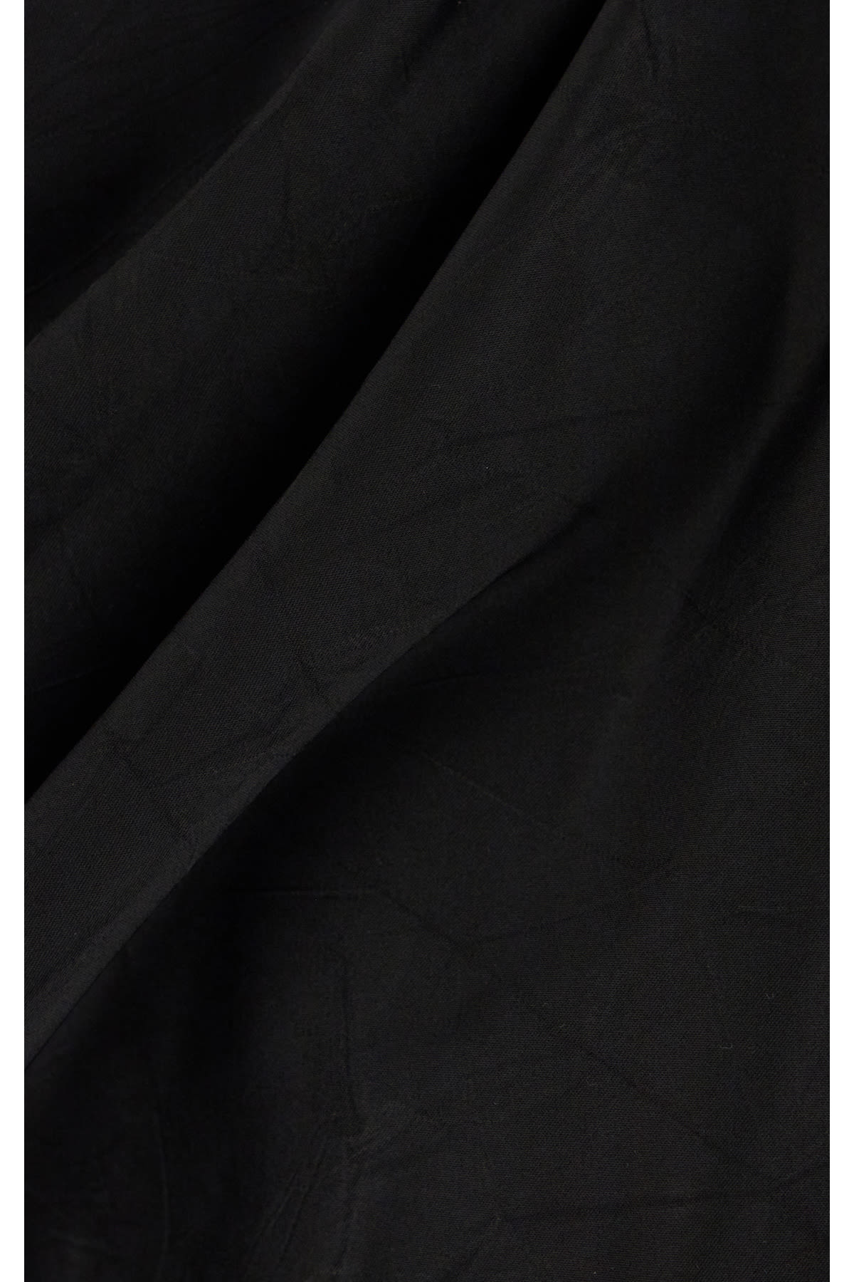 Vivienne Westwood Floor-length Satin Draped Dress With Side Slit In Black