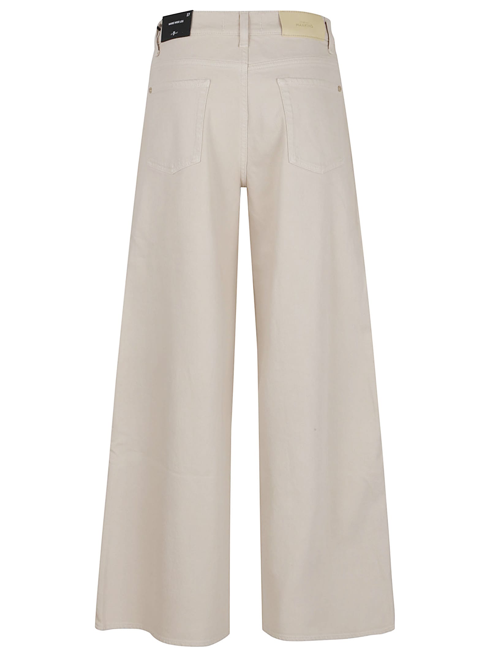 7 For All Mankind High-waisted Denim Jeans With Relaxed Fit In Neutral