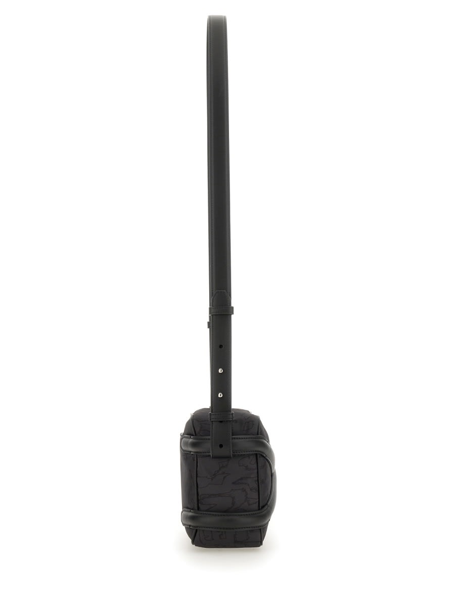 Shop Alexander Mcqueen Camera Bag Harness In Black