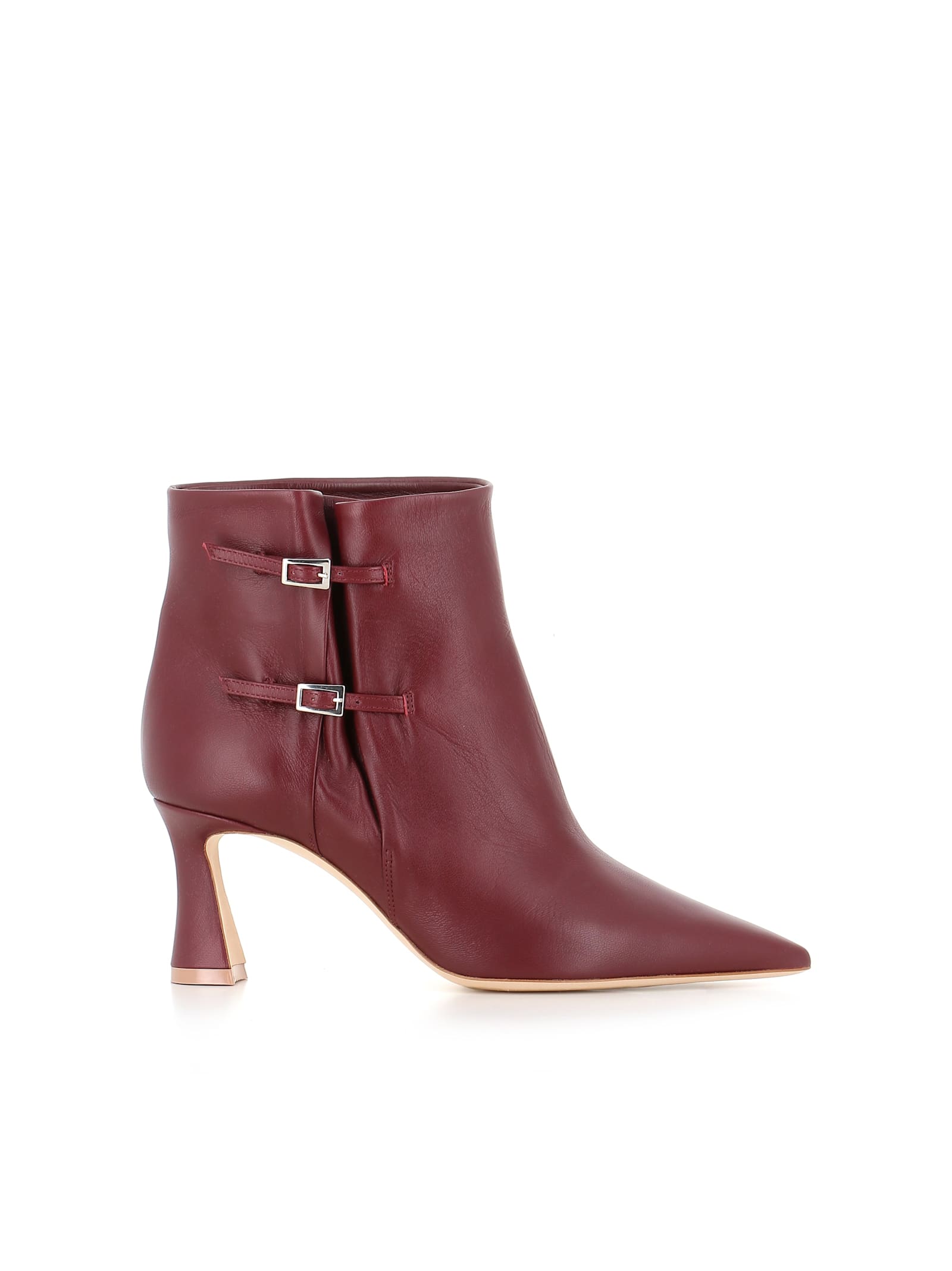 Malone Souliers Ankle-boot Norma 70-2 In Burgundy