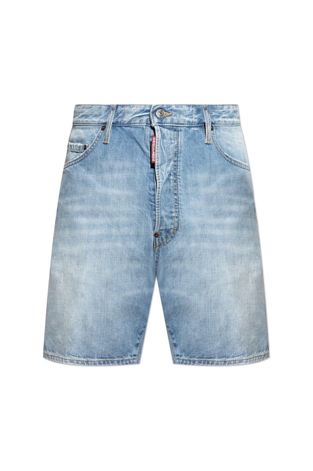 Logo-patch Denim Shorts