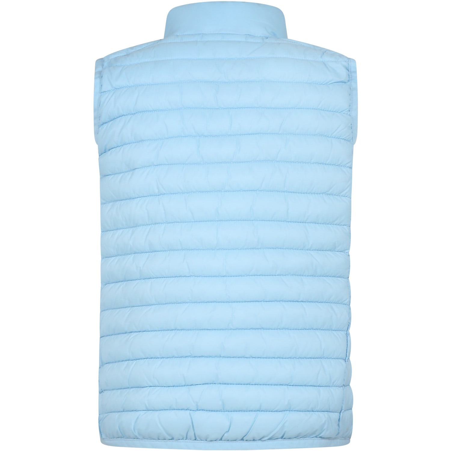 Shop Save The Duck Light Blue Dolin Vest For Boy With Iconic Logo