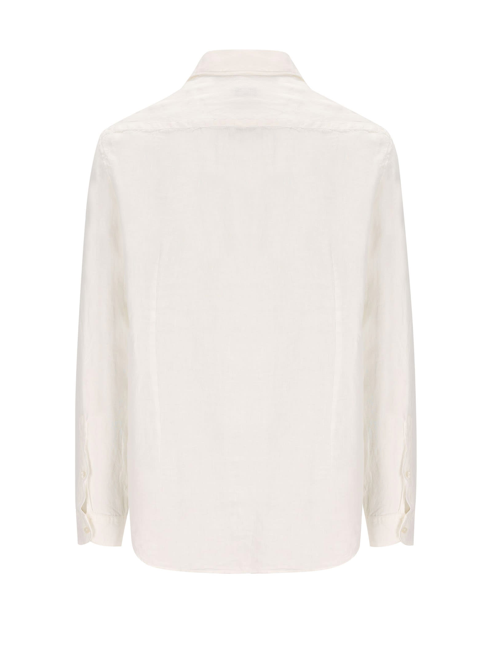 Shop Fay White Mens Shirt In Bianco