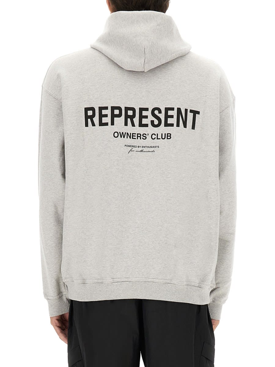 Represent Man Sweatshirt Grey Size M Cotton In Gray