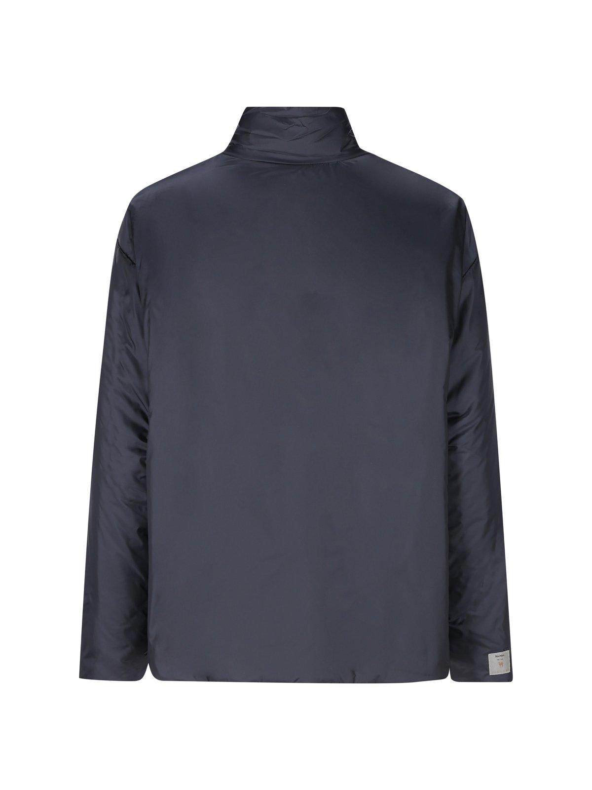 Shop 's Max Mara Zipup Longsleeved Jacket In Blue