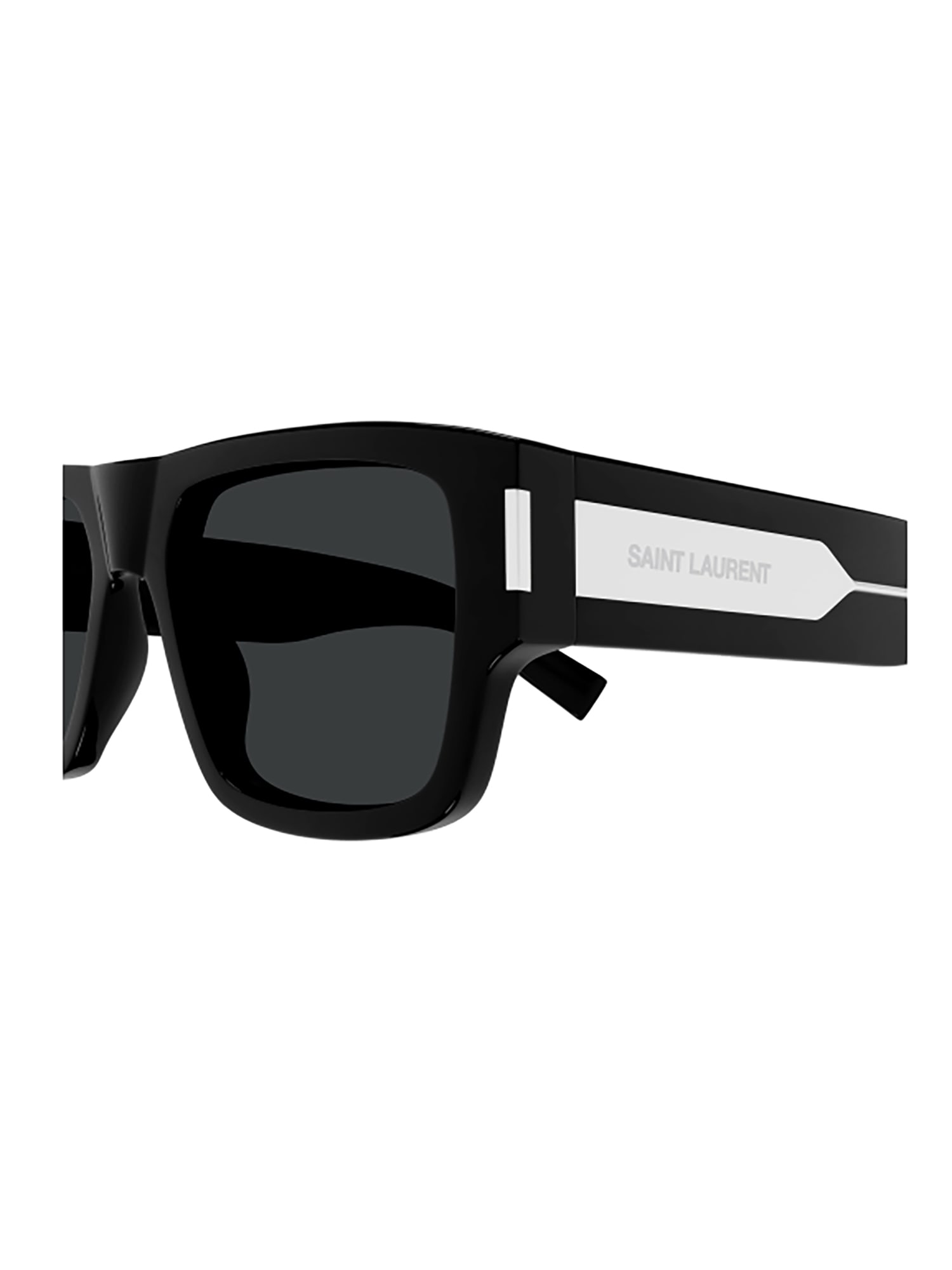Shop Saint Laurent Sl 659 Sunglasses In Black Crystal Black