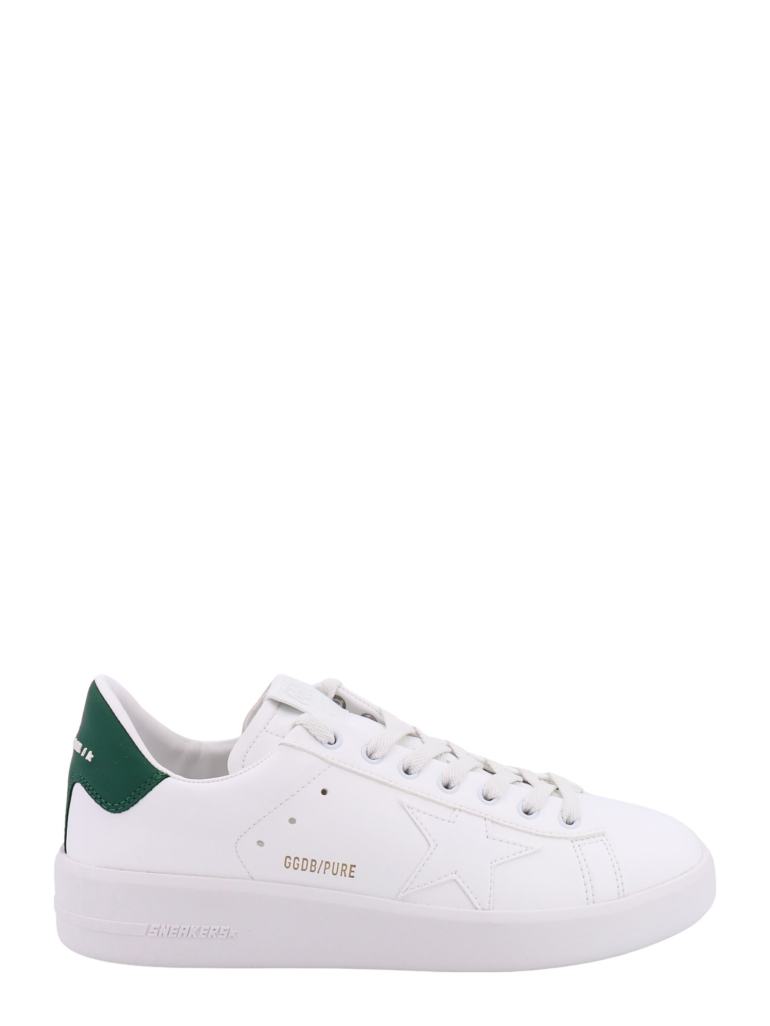 Shop Golden Goose Pure New Sneakers In White/green