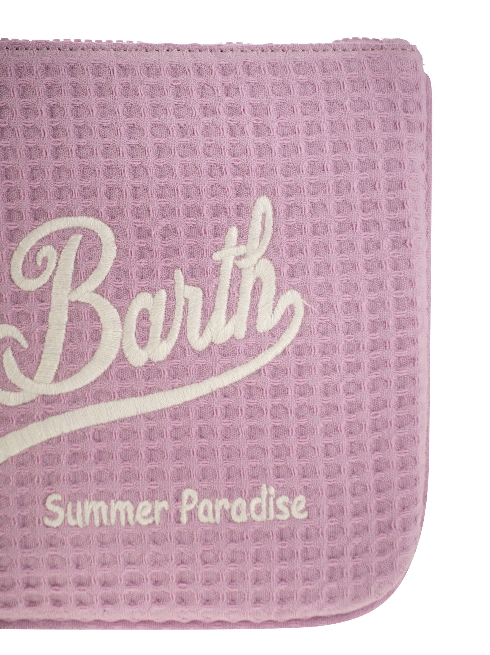 Shop Mc2 Saint Barth Parisienne - Clutch Bag With Wrist Loop In Pink