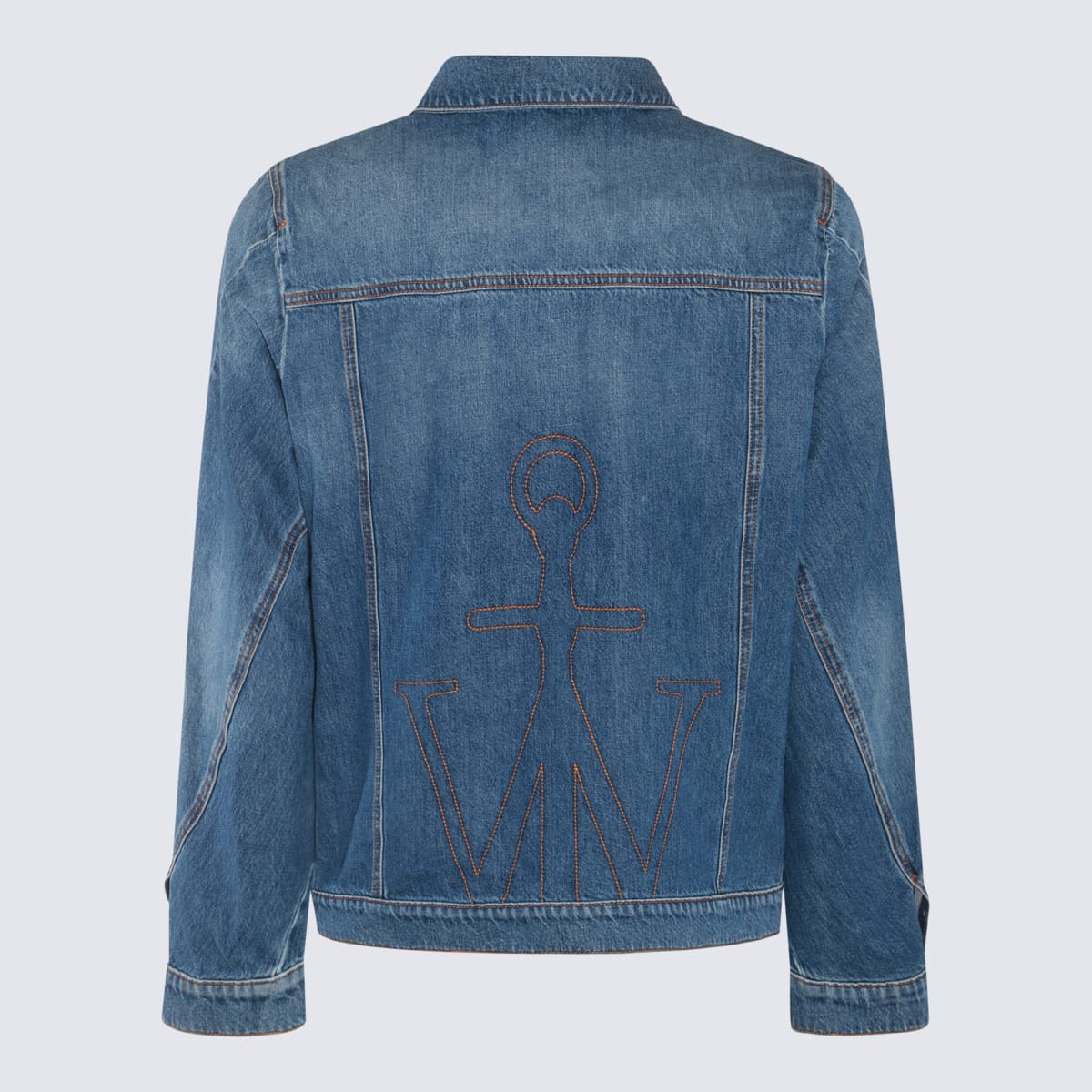 Shop Jw Anderson Blue Cotton Denim Jacket
