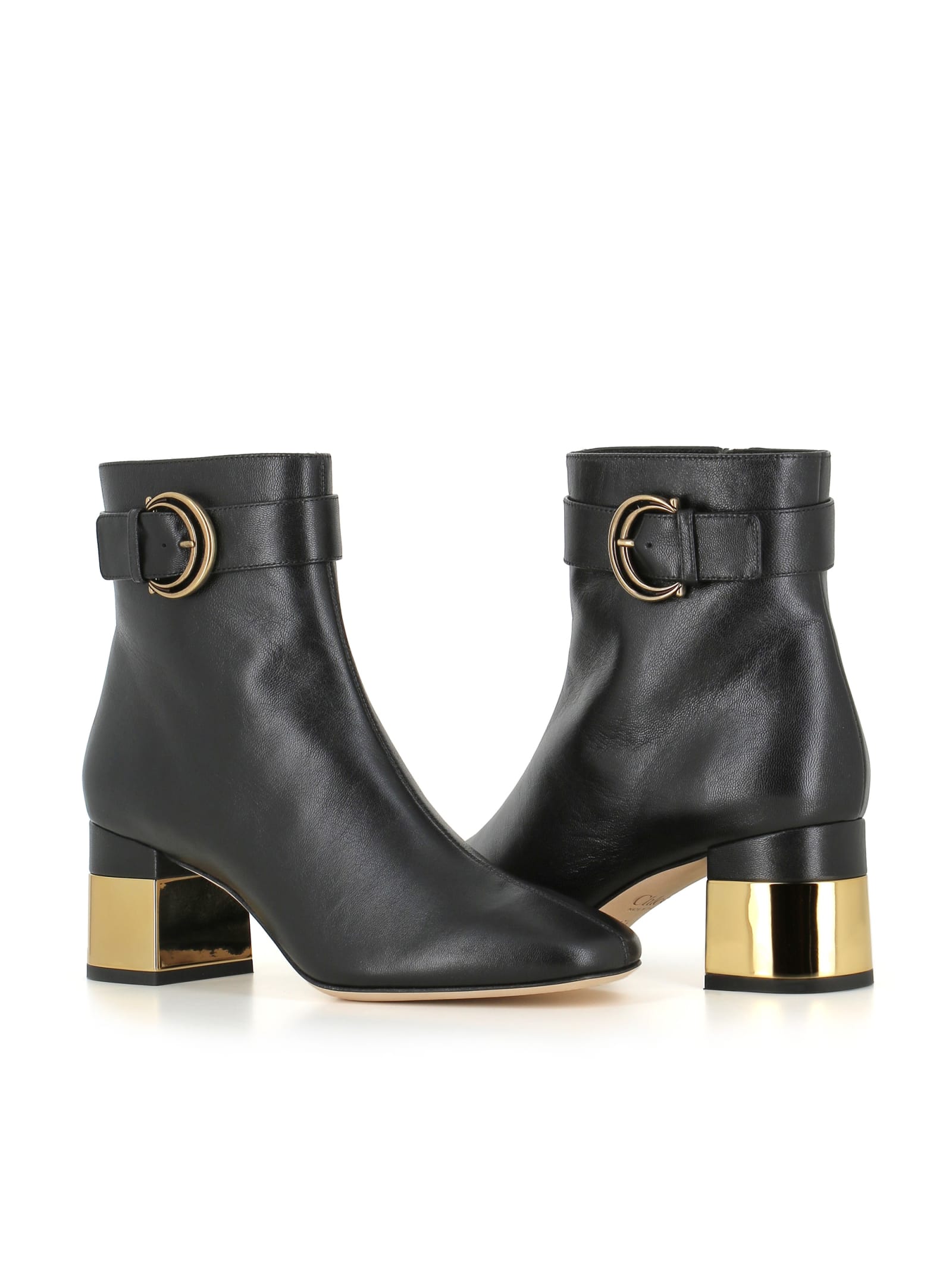 Shop Chloé Ankle Boot Alizè In Black