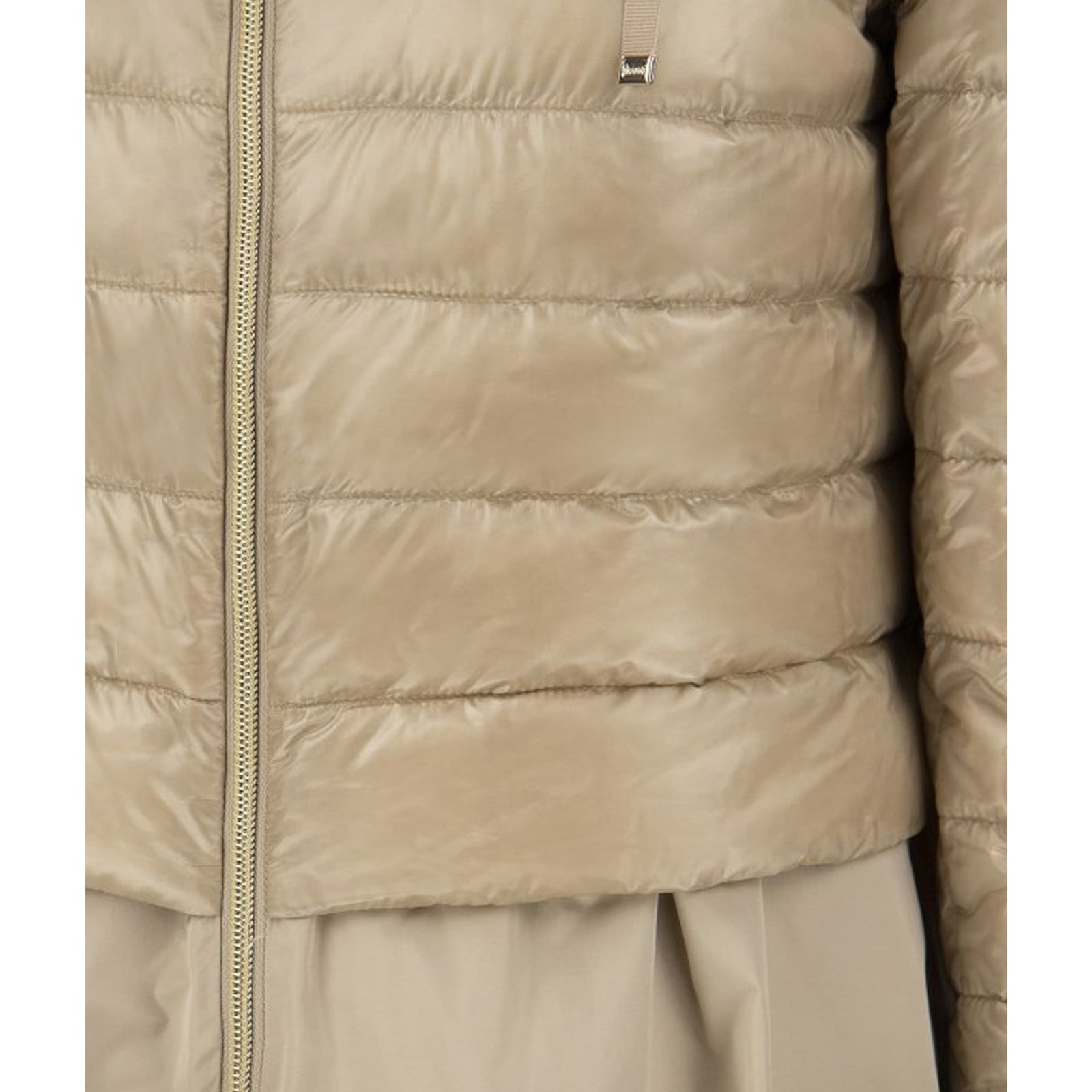 Herno Taffeta Hem Padded Coat Women