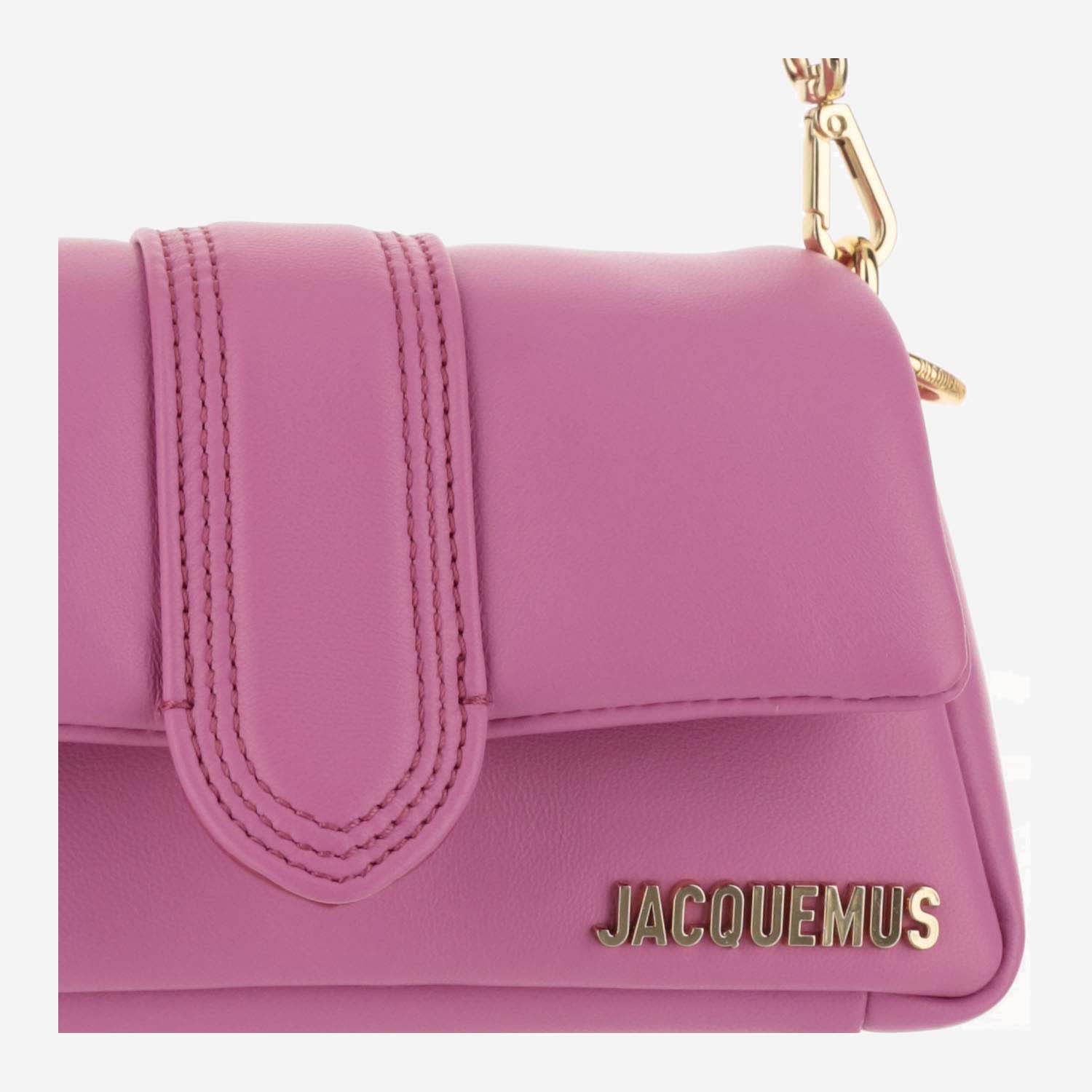 Shop Jacquemus Le Petit Bambimou Bag In Neon Pink