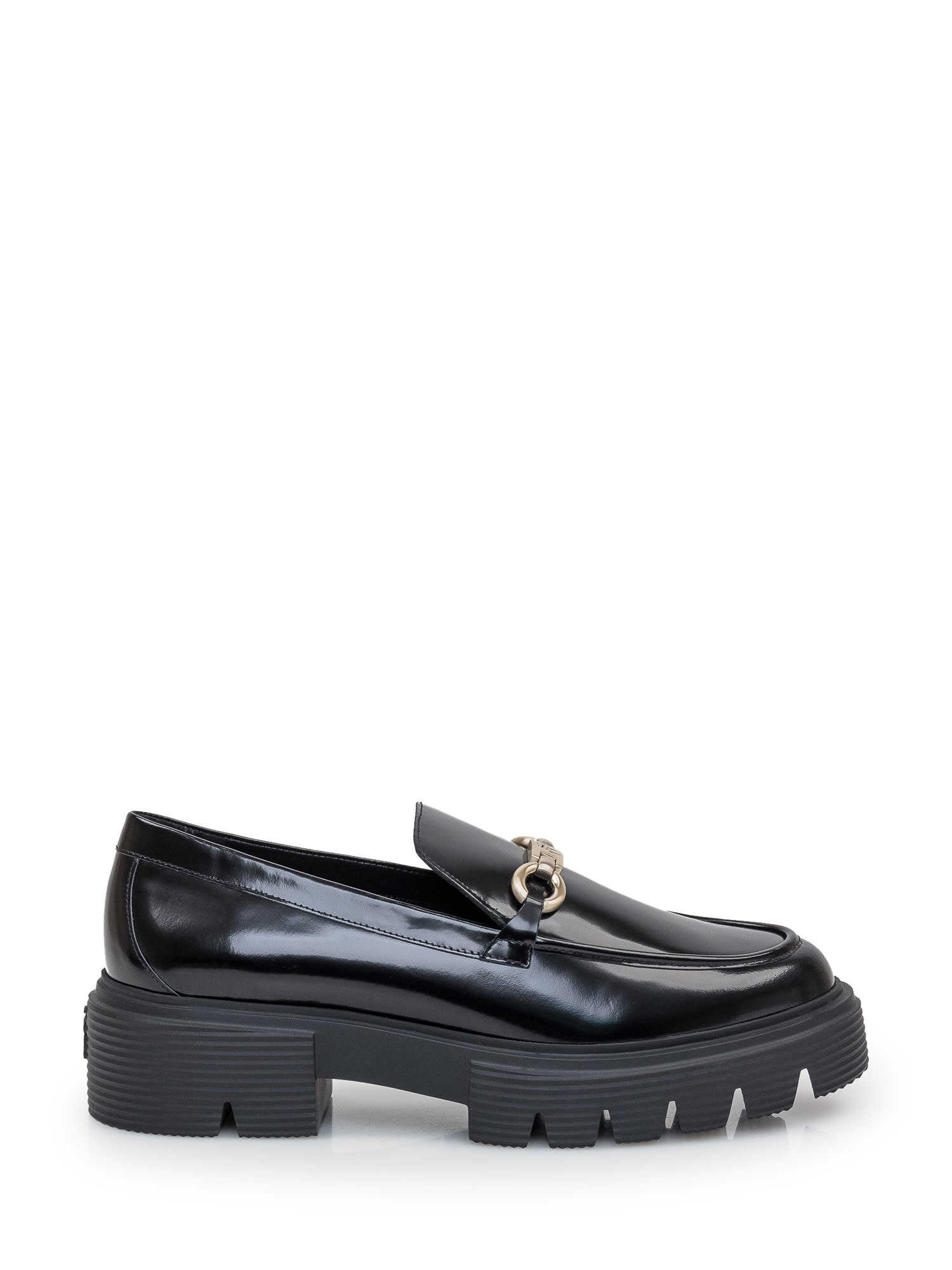 Shop Stuart Weitzman Nolita Sw Signature Loafer In Black