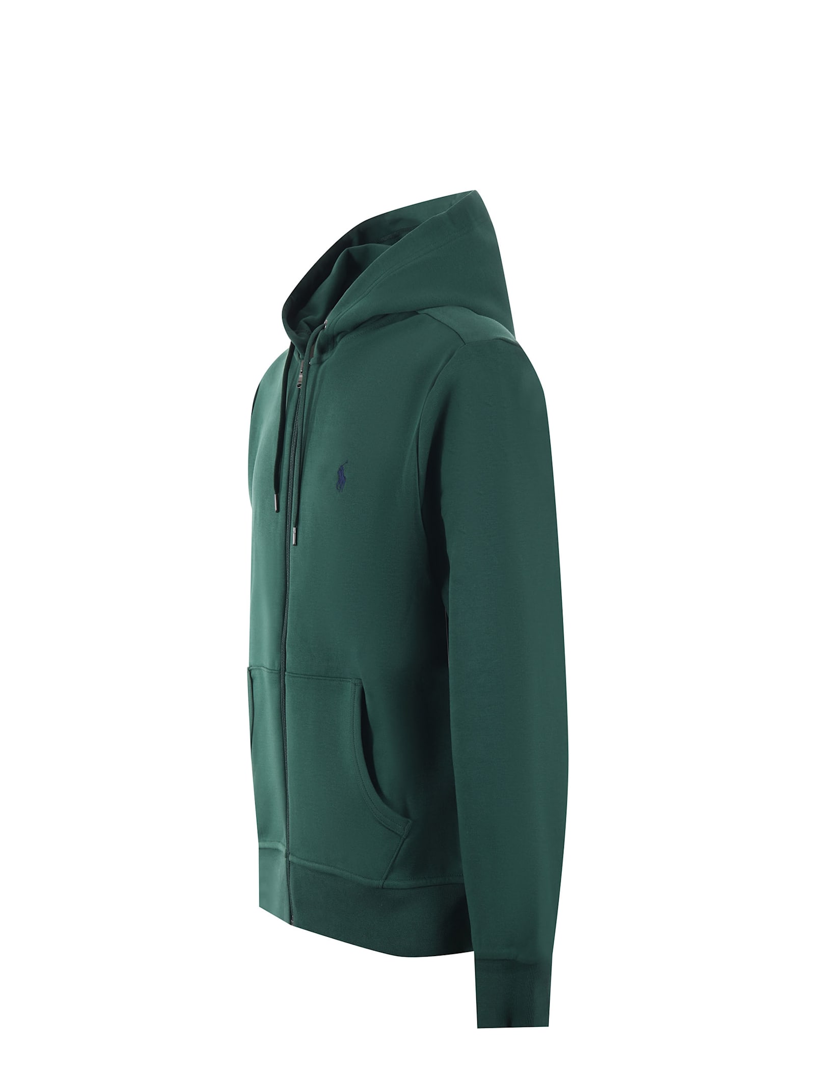 Shop Polo Ralph Lauren Cotton Hoody Sweatshirt In Verde Inglese