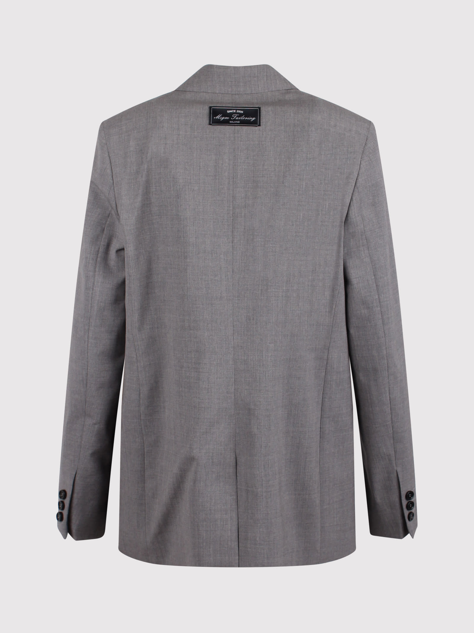 Msgm Tailored Buttoned Jacket With Peak Lapels