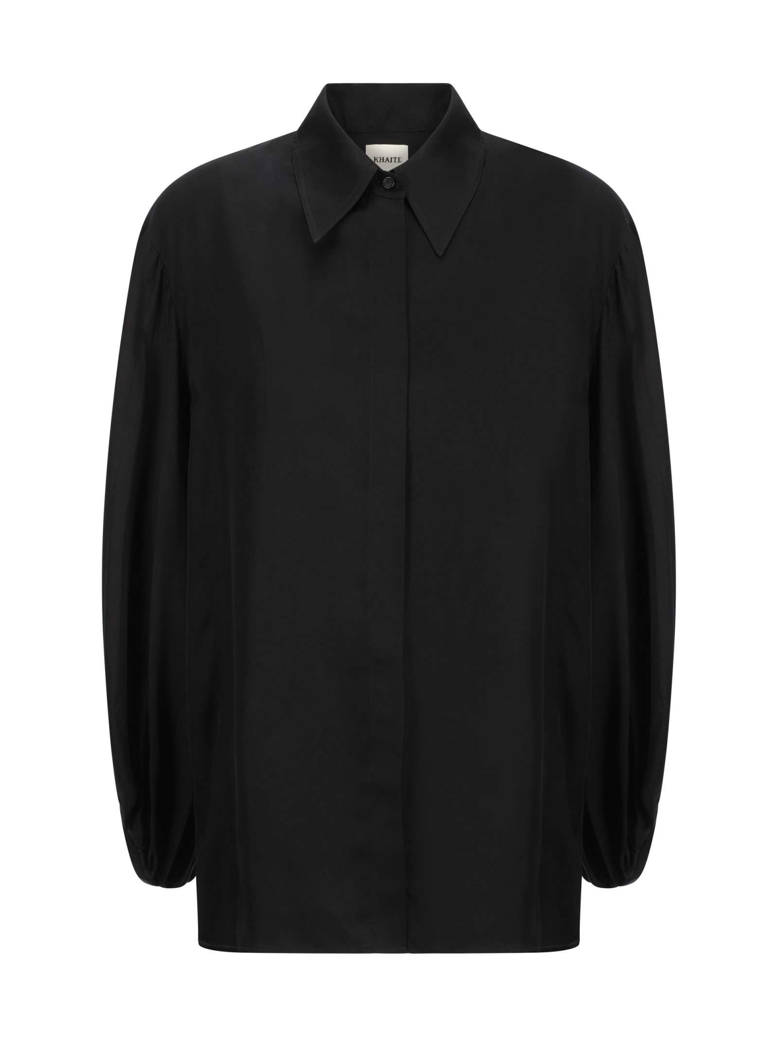 Shop Khaite Bam Shirt In Black