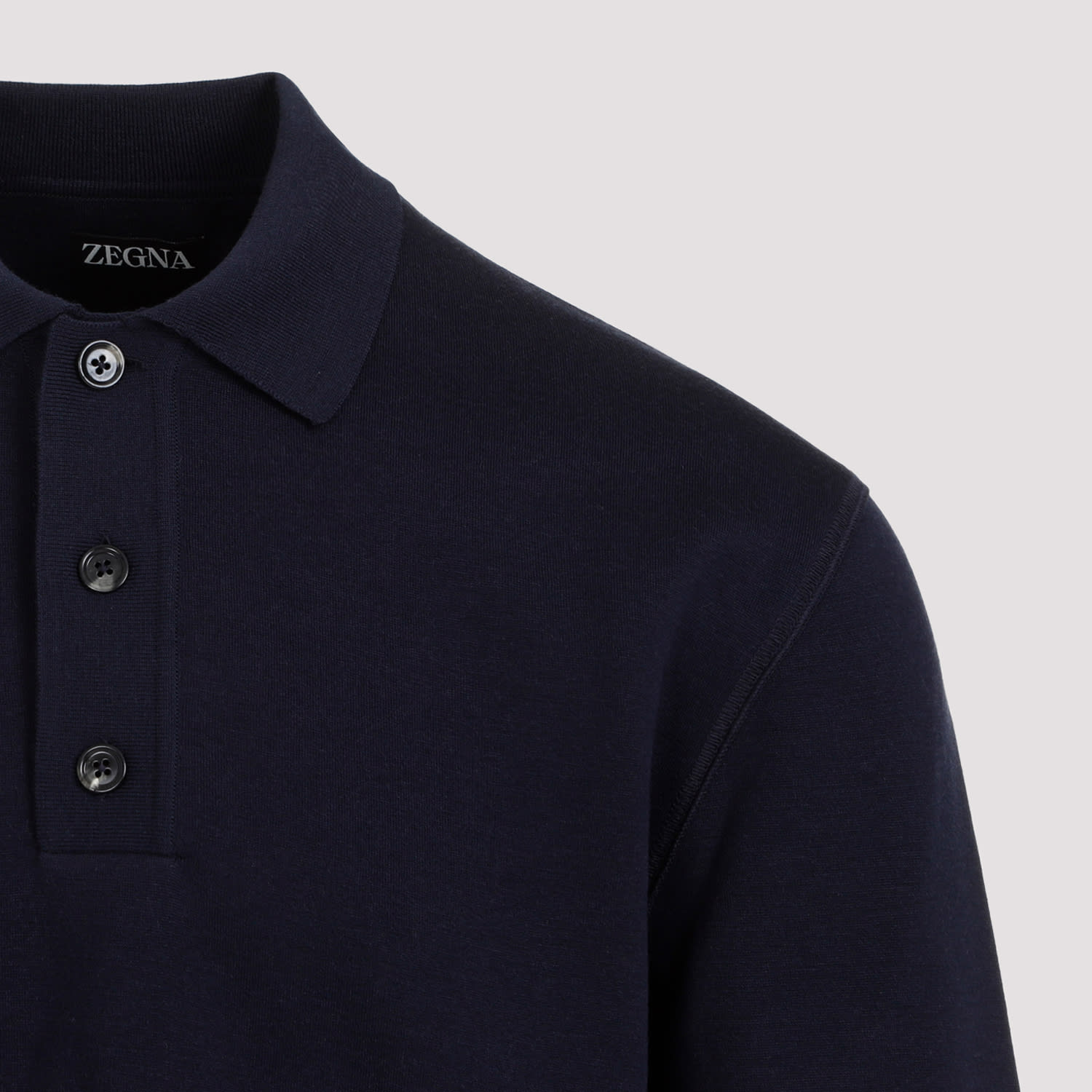 Shop Zegna High Performance Polo In Blue Navy Unito