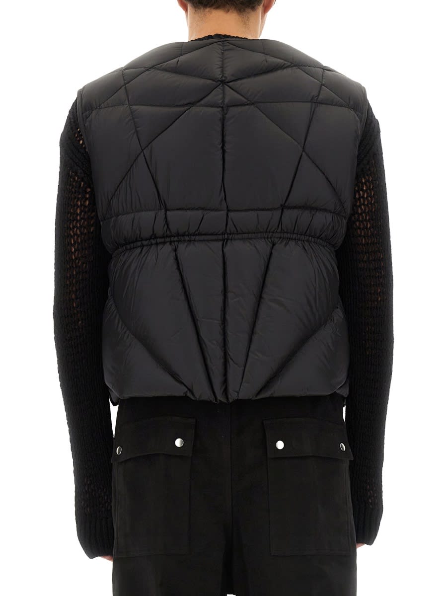 Shop Rick Owens Down Vest In Black