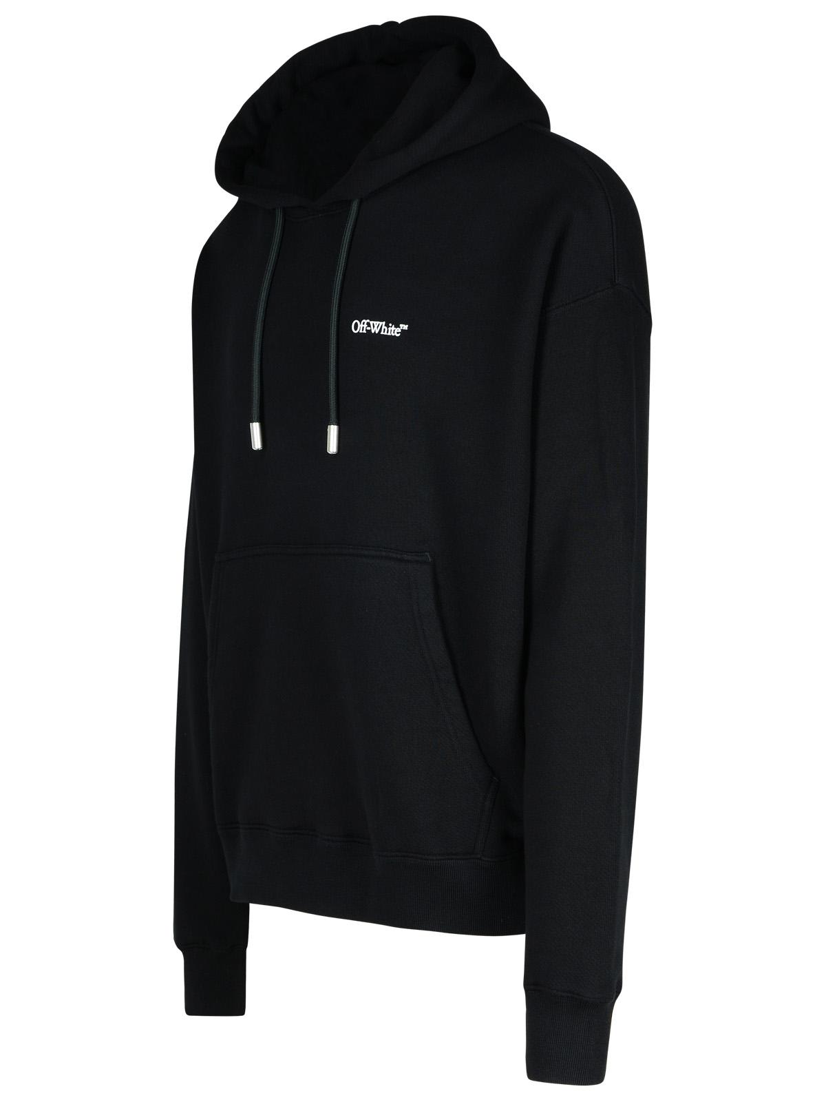 Shop Off-white Windy Black Cotton Sweatshirt