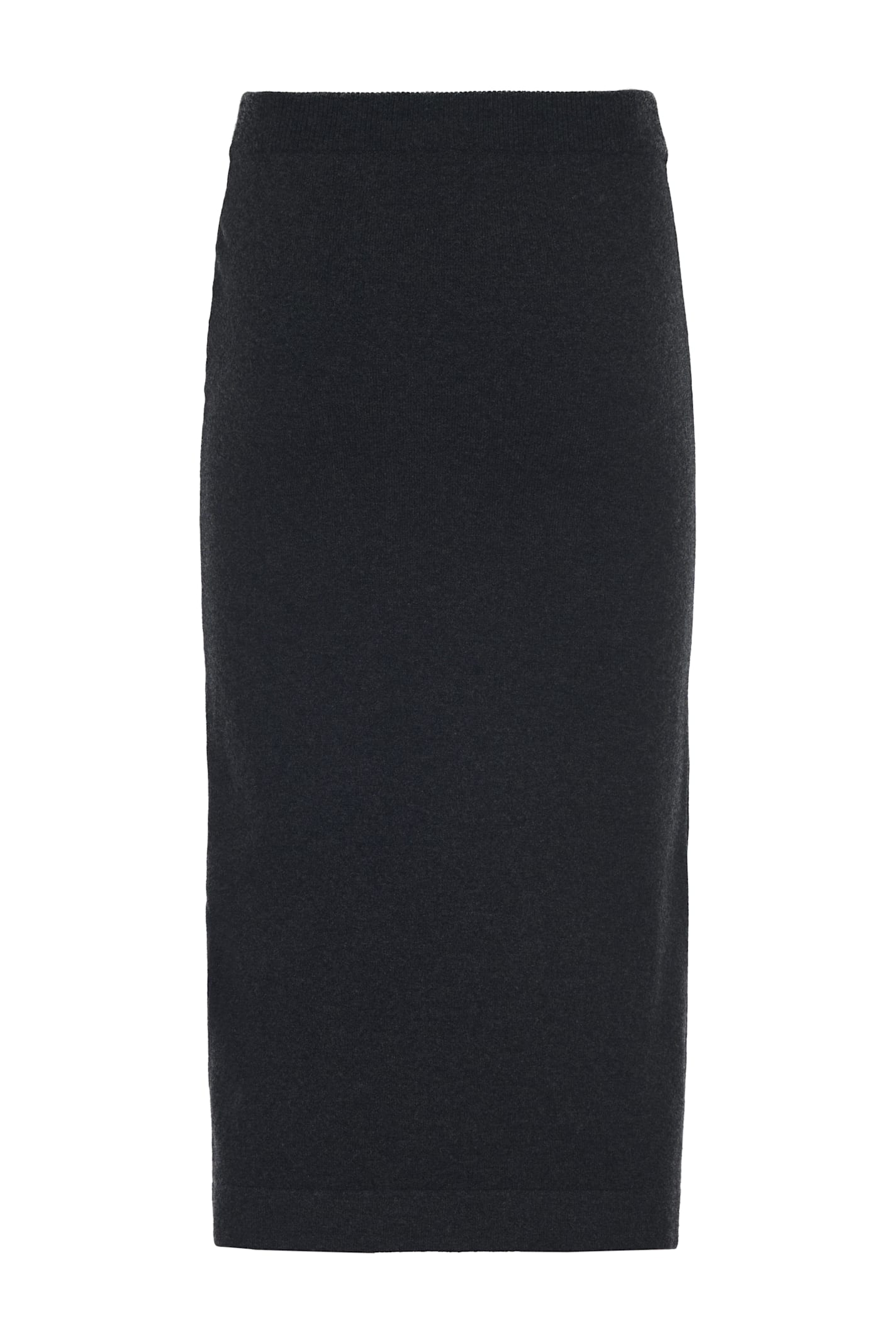 Alberta Ferretti Knitted Skirt In Grey