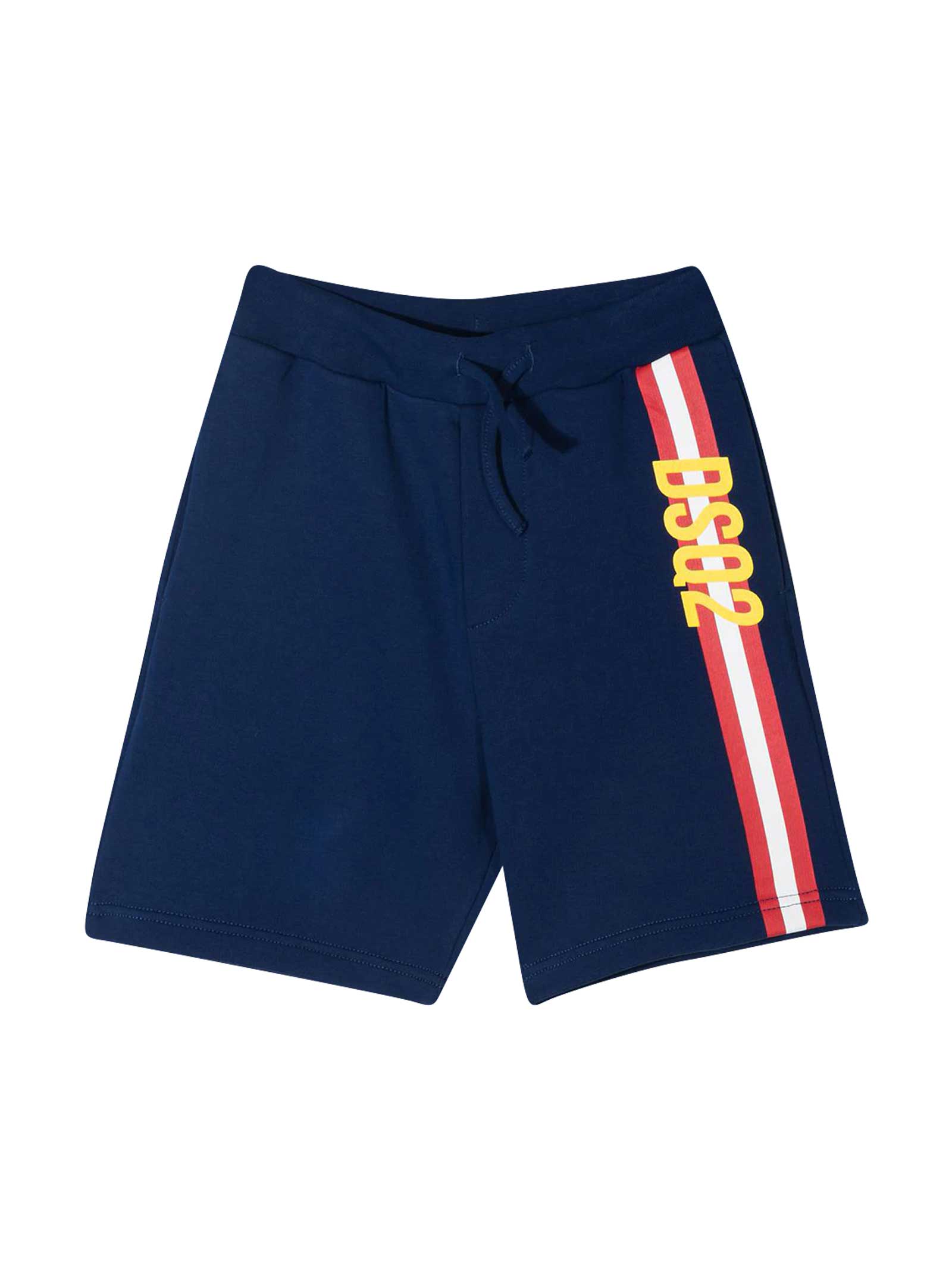 Dsquared2 Blue Striped Shorts
