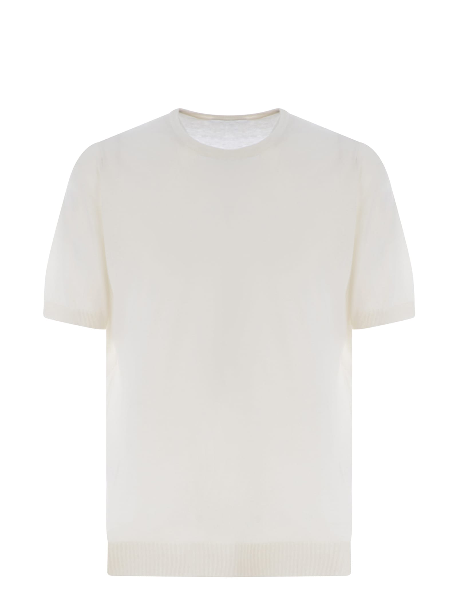 Tagliatore T-shirt  Made Of Silk In White