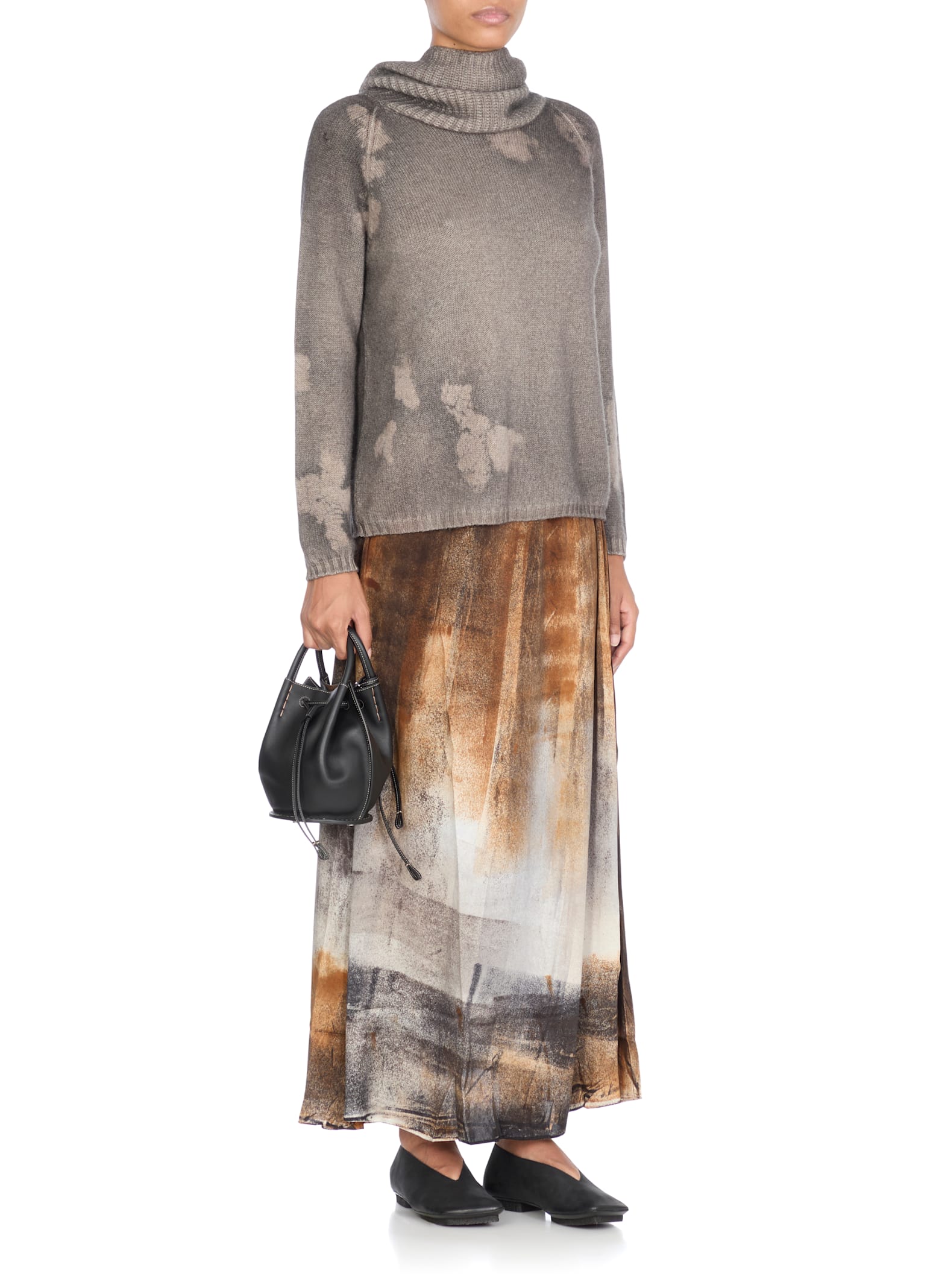 Avant Toi Turtleneck Cashmere Sweater In Gray