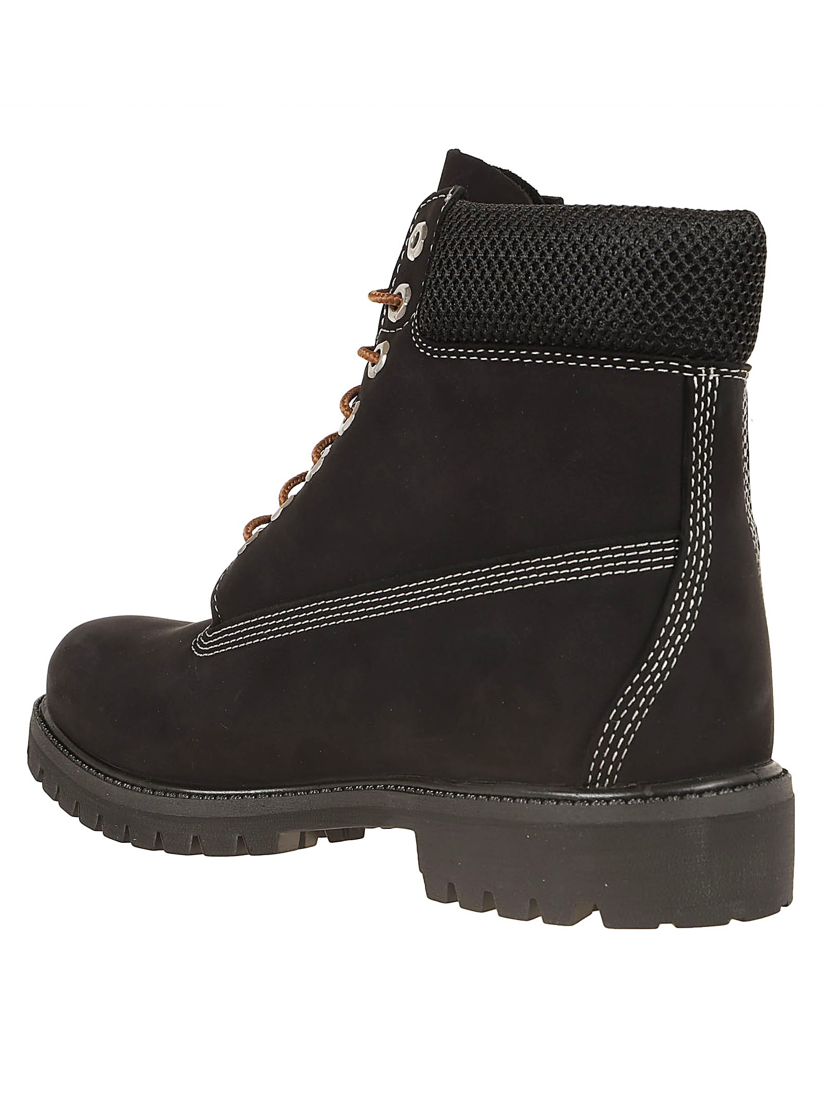 Shop Timberland Premium 6 Inch Lace Up Waterproof Boot In Black Nubuck