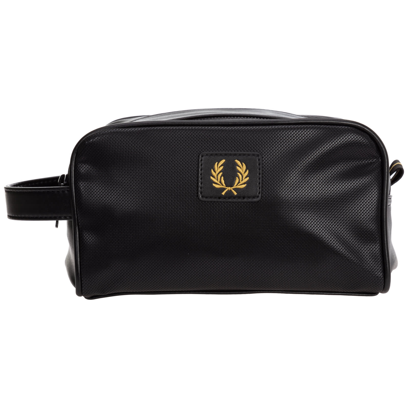 Fred Perry Barrel Toiletry Bag In Nero