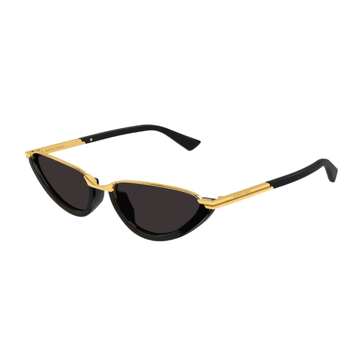Bottega Veneta Recycled Acetate And Metal Cat-eye Sunglasses In Black