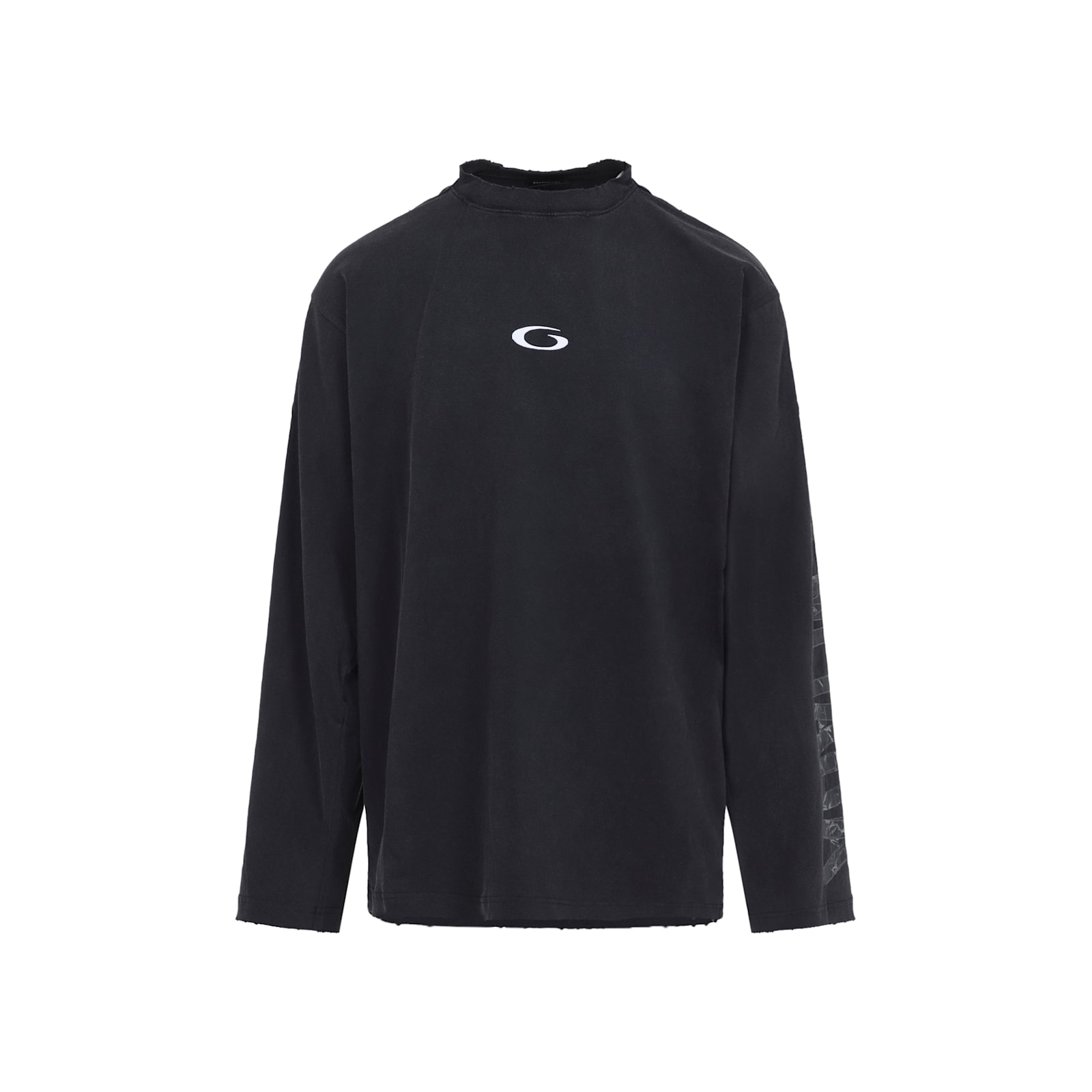 Balenciaga Shifted Og L S Ts In Black