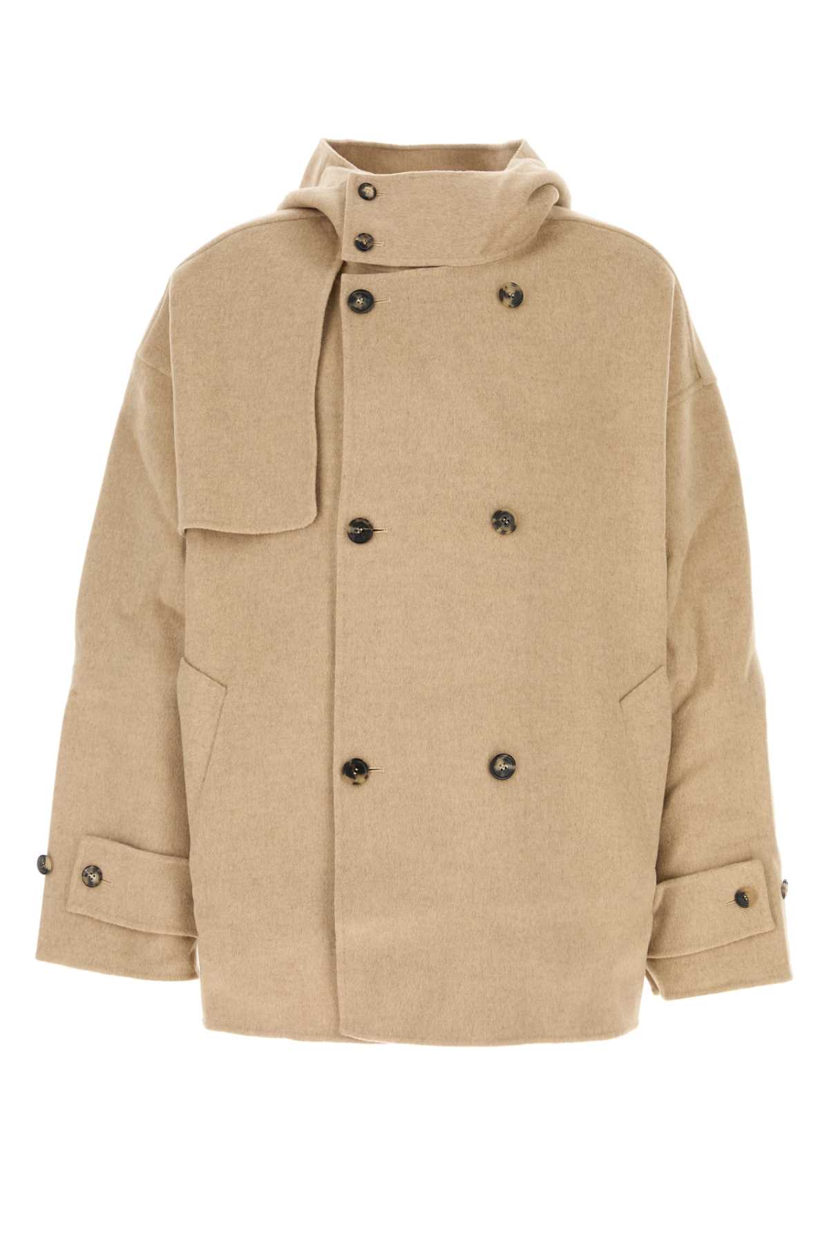 J.W. Anderson J. W. Anderson Beige Wool Oversize Coat