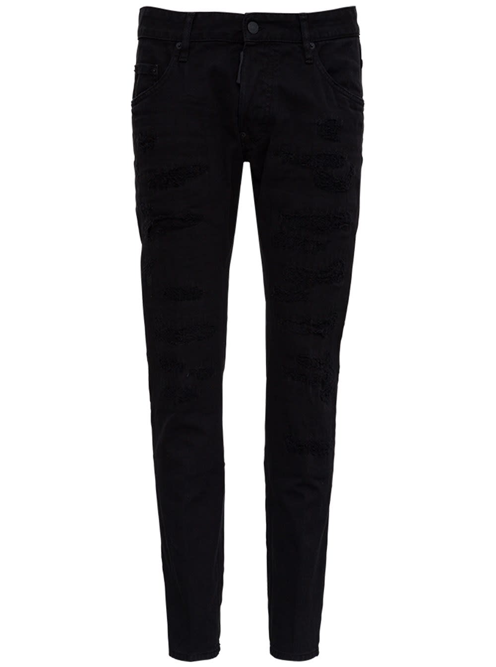 Dsquared2 Five Pockets Black Denim Jeans